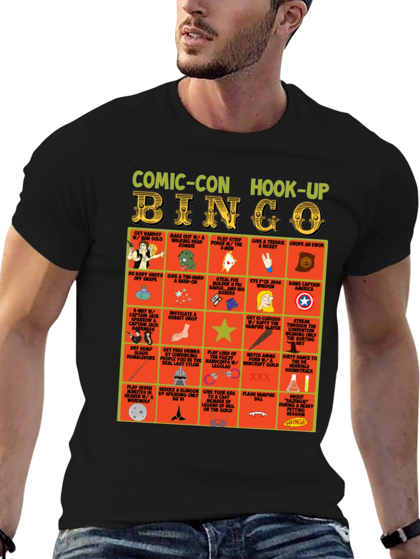 Camiseta Comic-Con Hook-Up Bingo