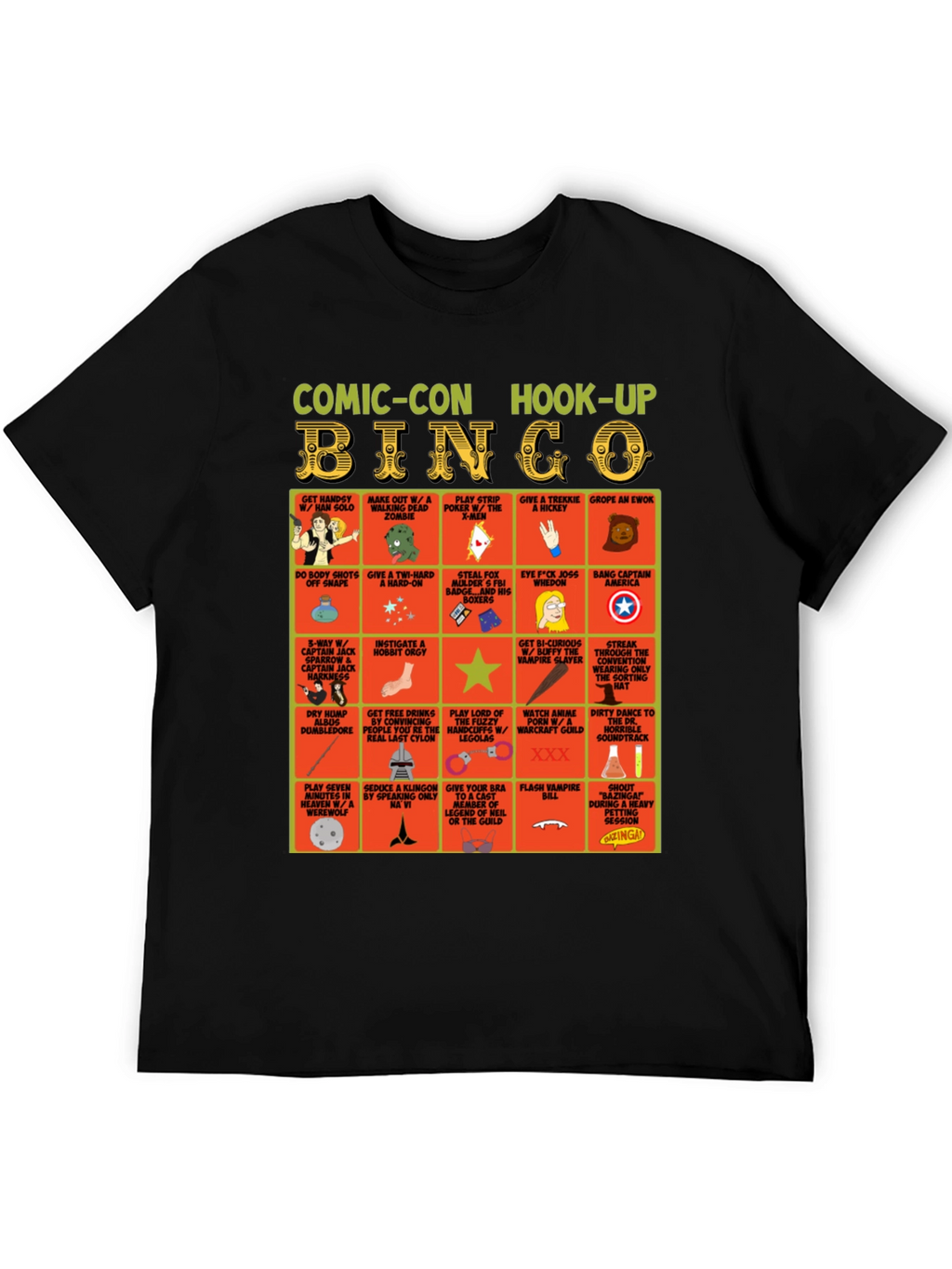 Camiseta Comic-Con Hook-Up Bingo