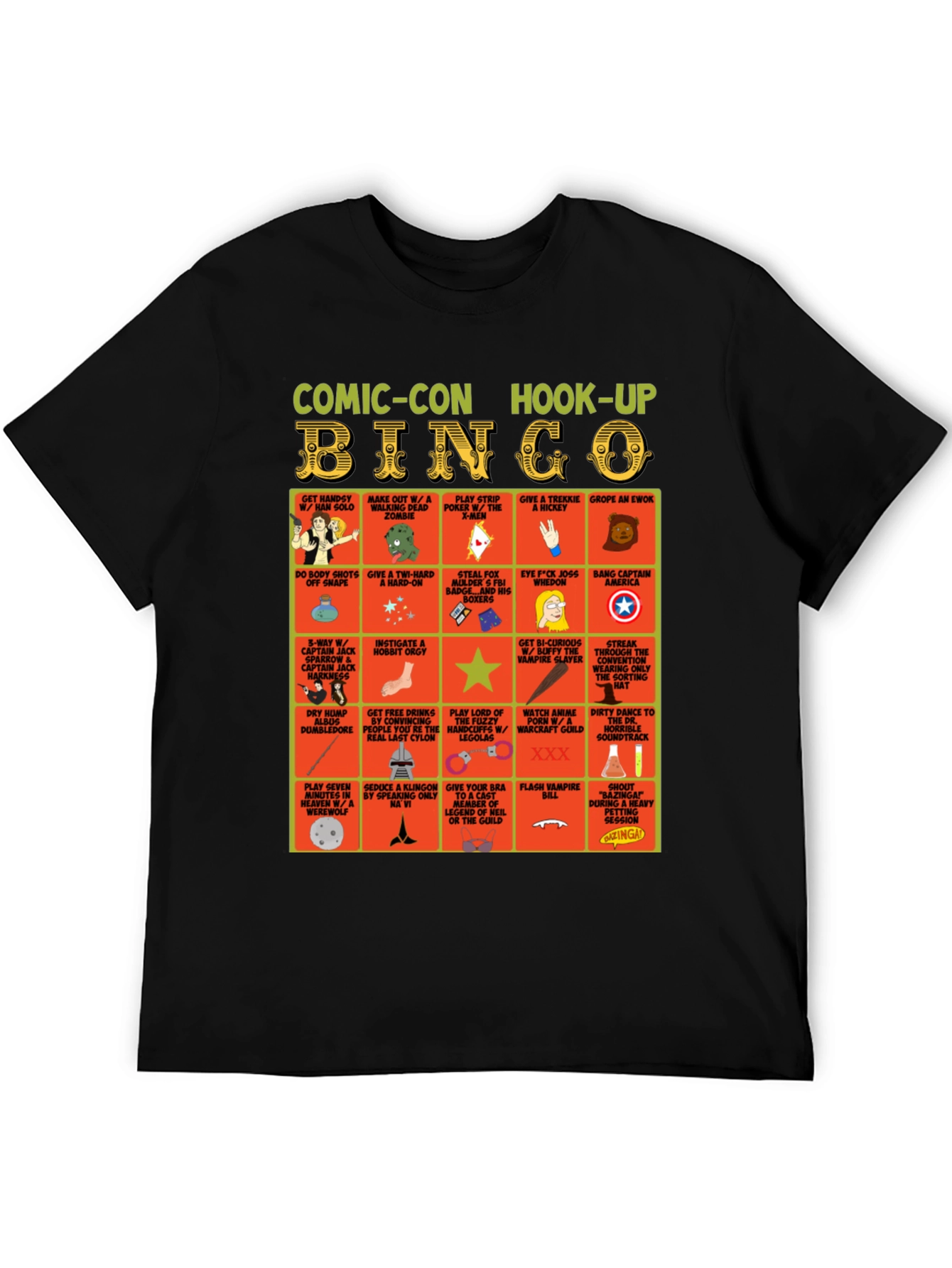 Camiseta Comic-Con Hook-Up Bingo