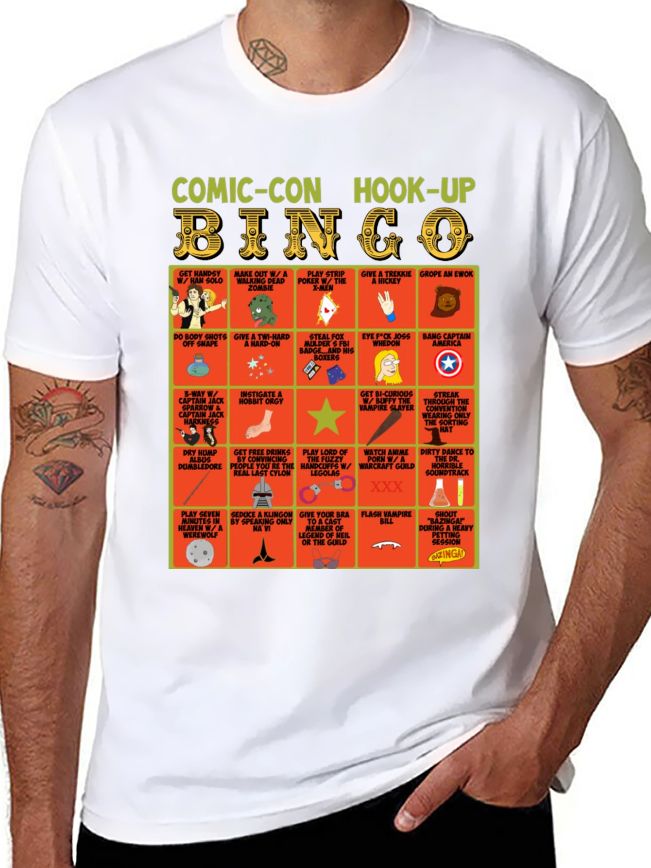 Camiseta Comic-Con Hook-Up Bingo