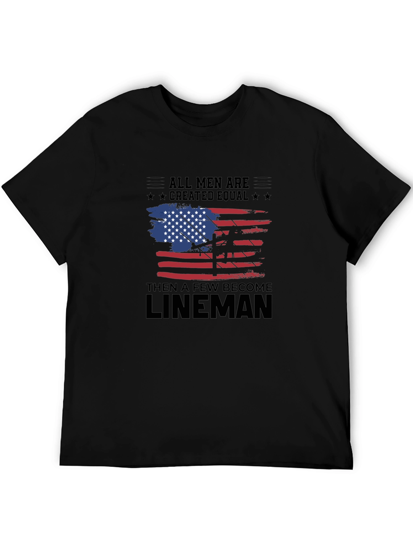 Camiseta Hombre Lineman - Diseño Americano