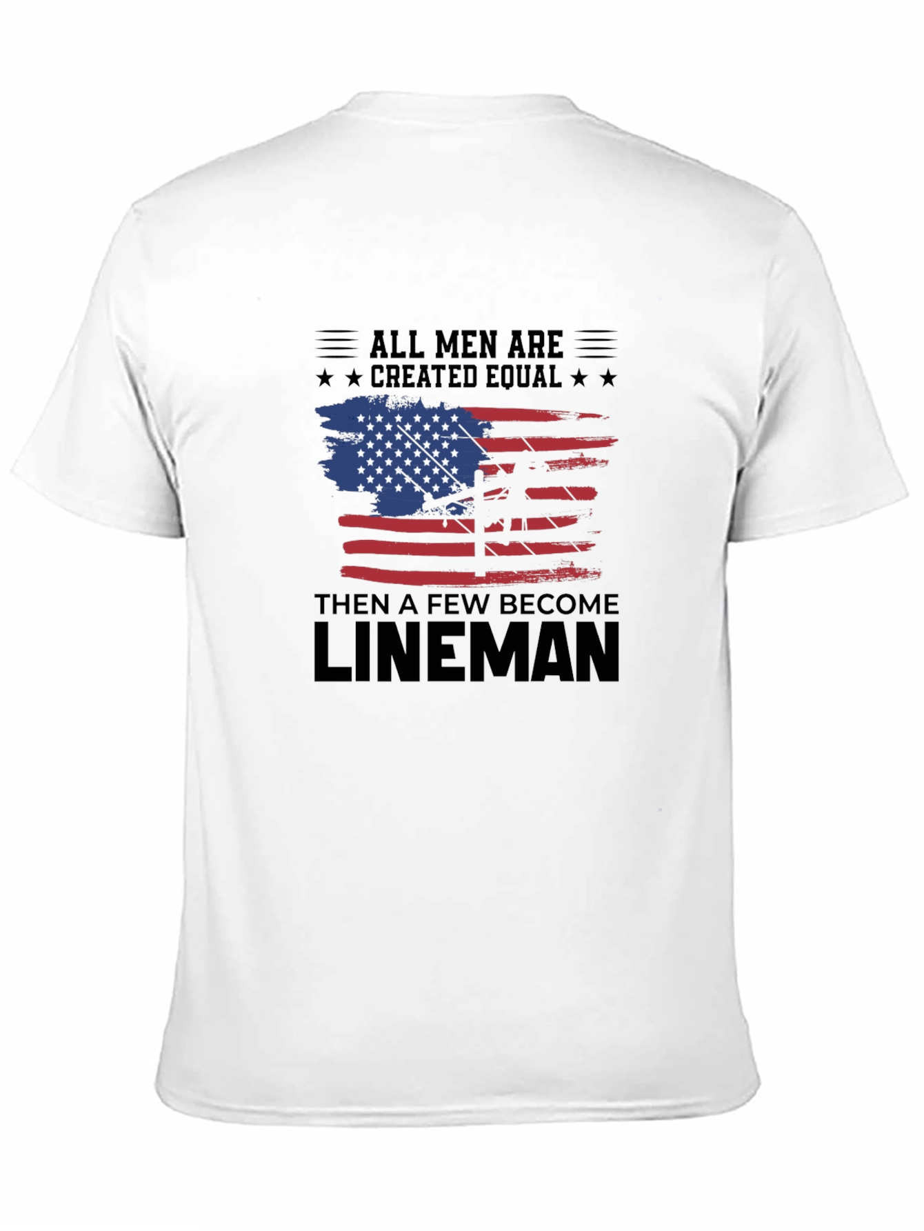 Camiseta Hombre Lineman - Diseño Americano