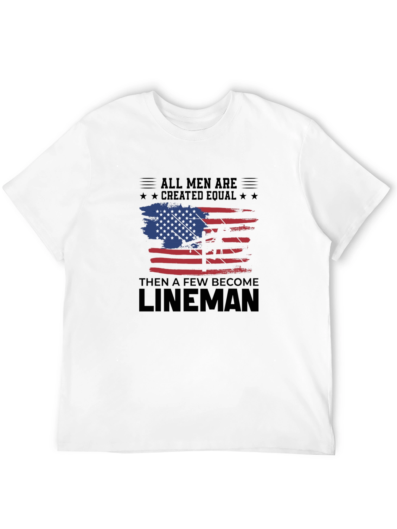 Camiseta Hombre Lineman - Diseño Americano