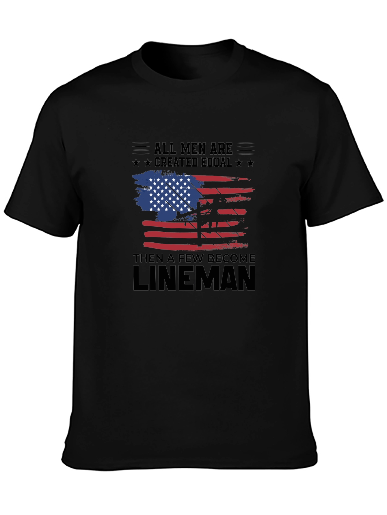 Camiseta Hombre Lineman - Diseño Americano