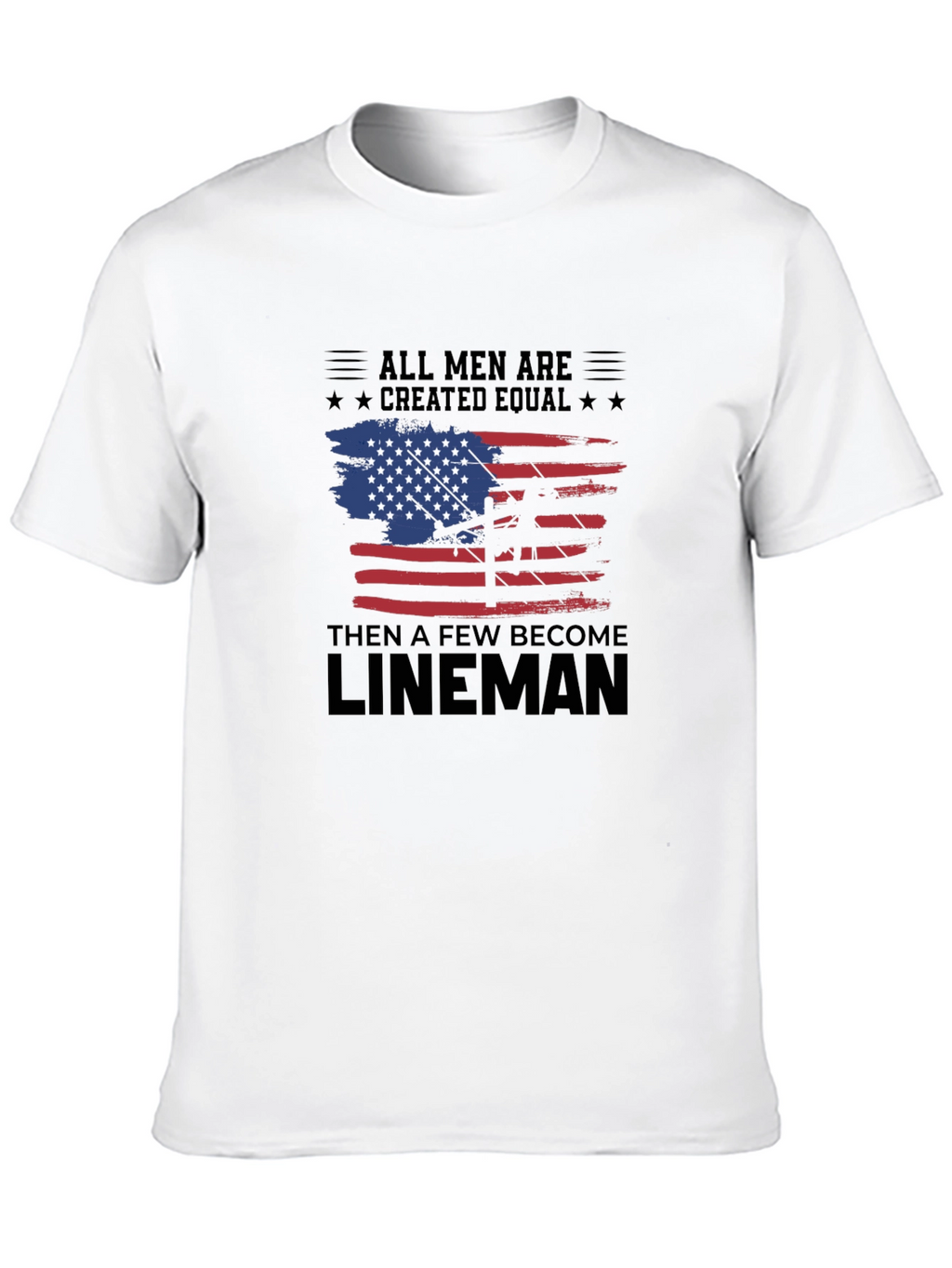 Camiseta Hombre Lineman - Diseño Americano