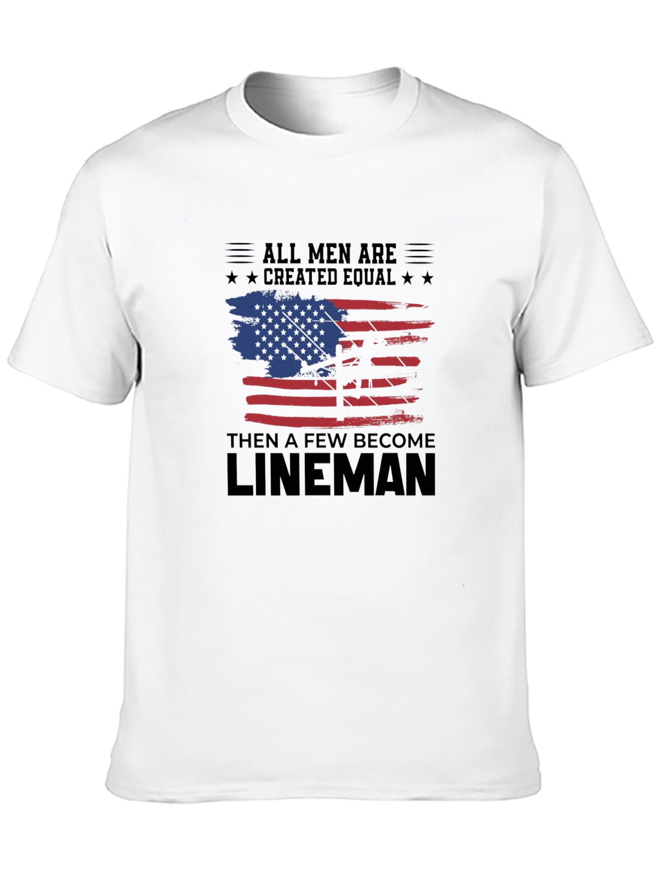 Camiseta Hombre Lineman - Diseño Americano