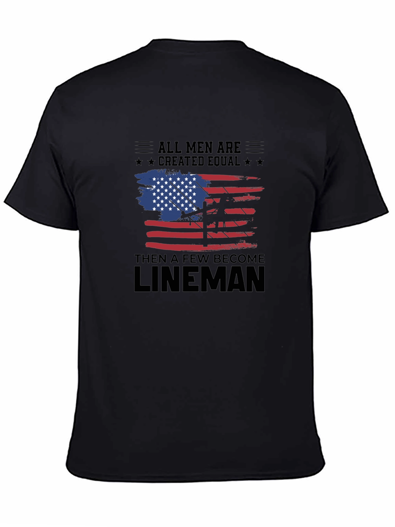 Camiseta Hombre Lineman - Diseño Americano