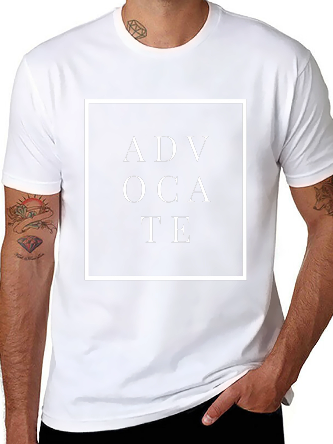Camiseta Negra Advocate para Hombre