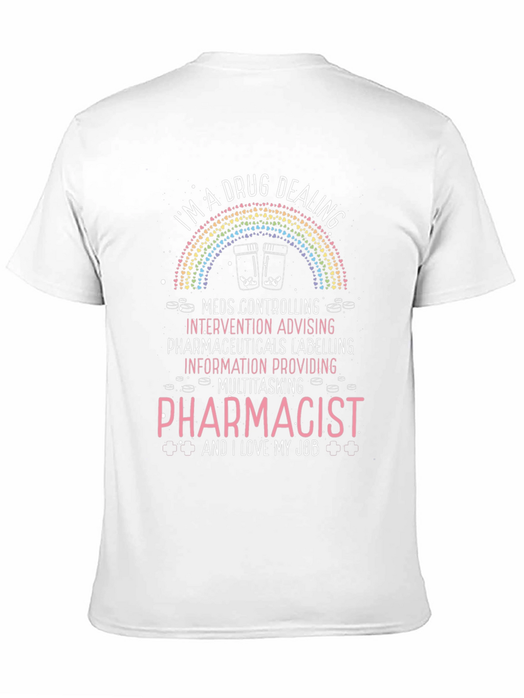 Camiseta Negra de Farmacéutico - Diseño Único
