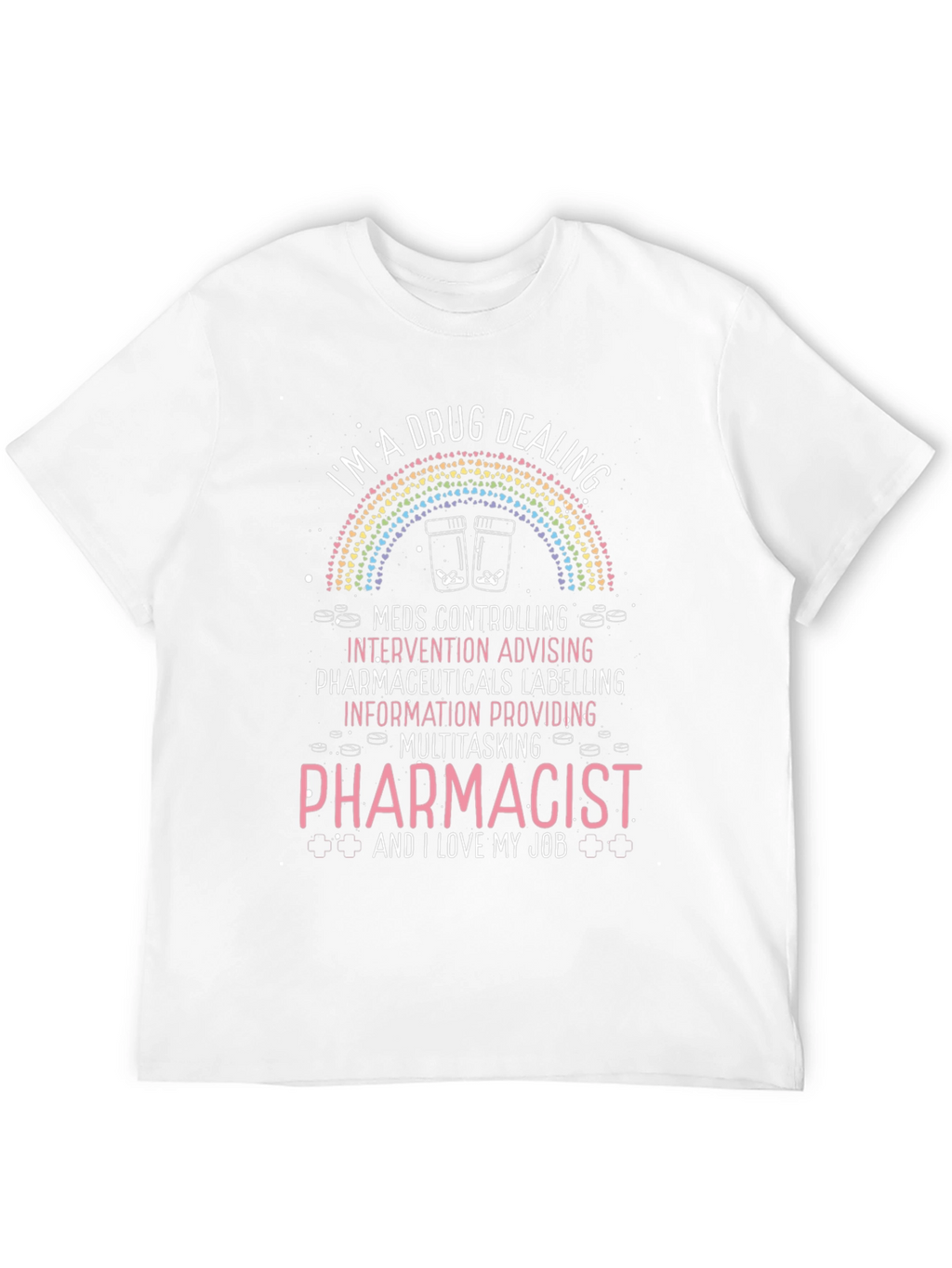 Camiseta Negra de Farmacéutico - Diseño Único