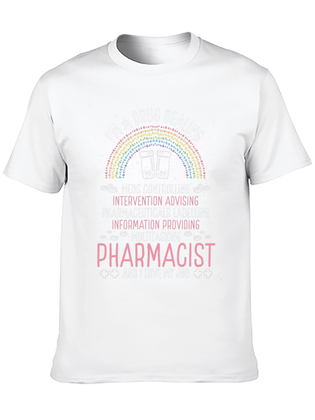 Camiseta Negra de Farmacéutico - Diseño Único