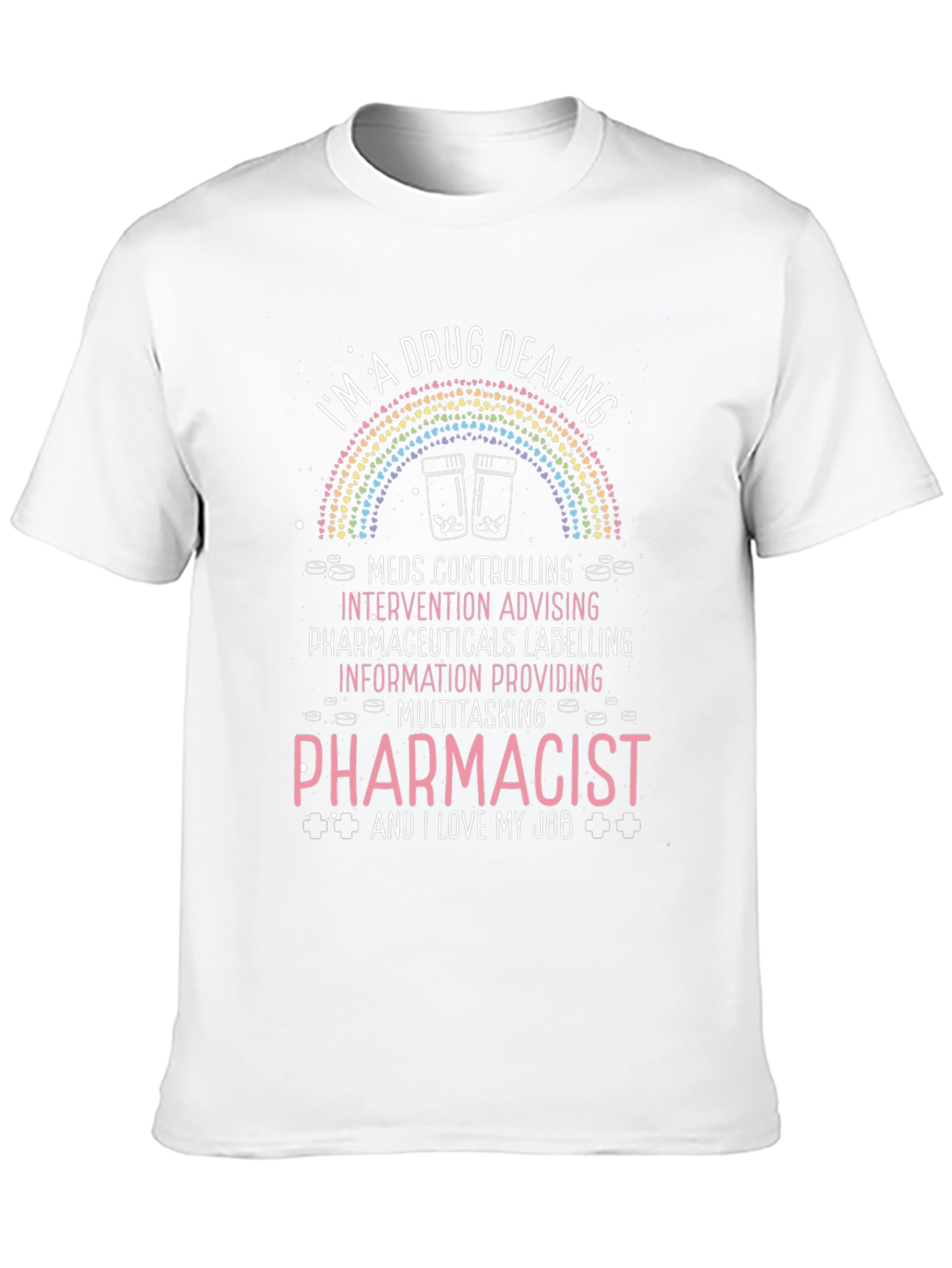 Camiseta Negra de Farmacéutico - Diseño Único