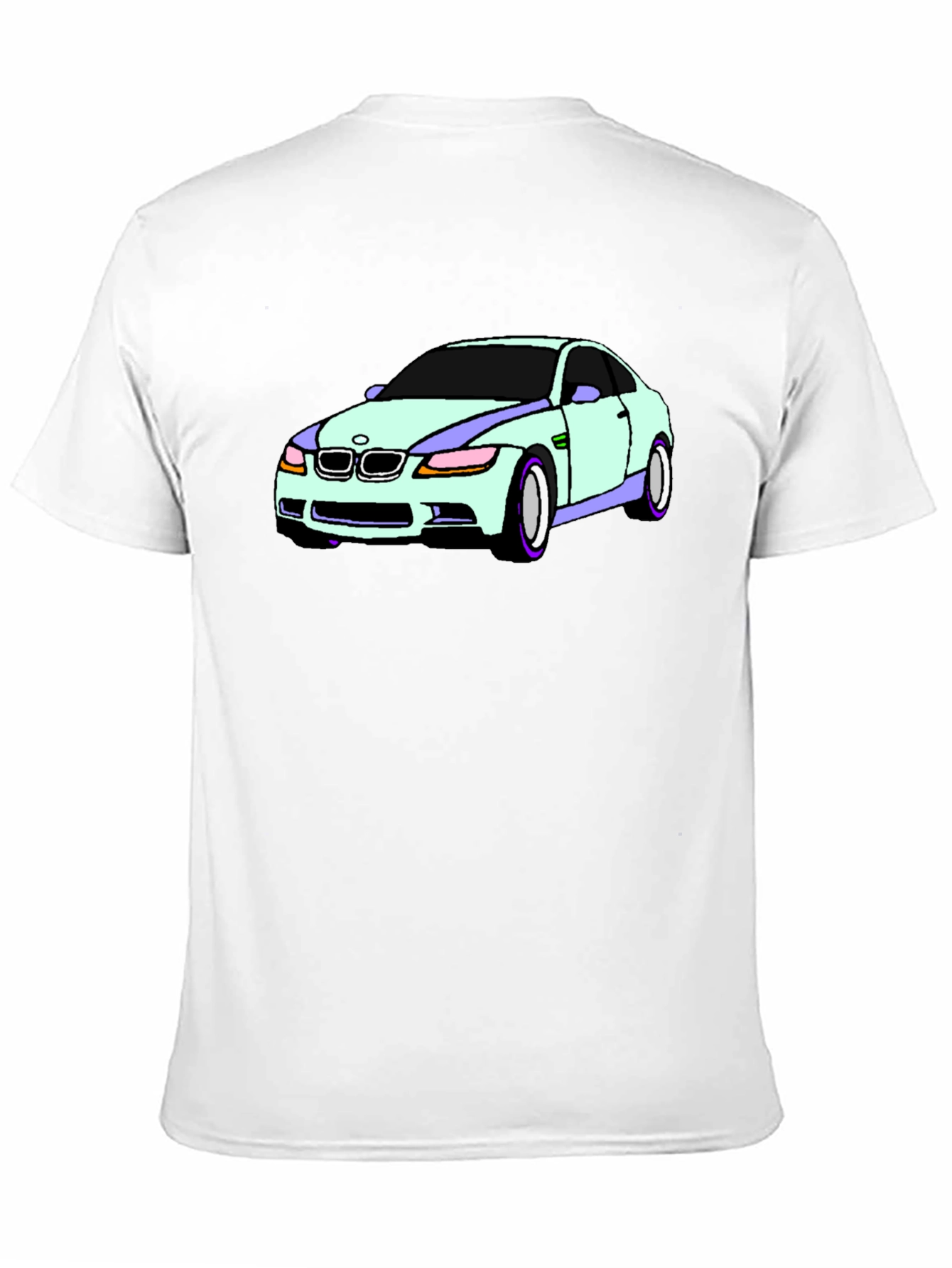 Camiseta Negra con Diseño de Coche Deportivo