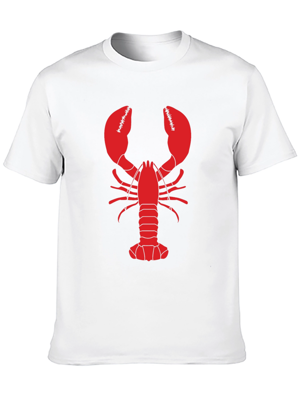 Camiseta Negra con Diseño de Langosta Roja