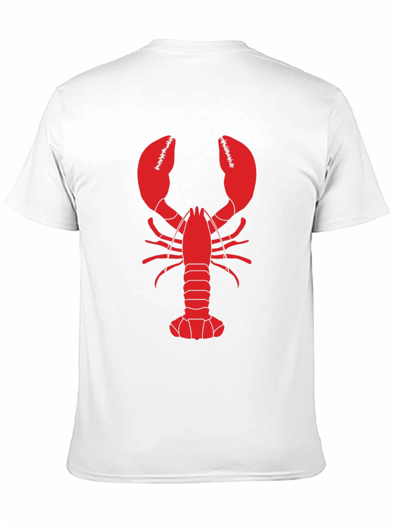 Camiseta Negra con Diseño de Langosta Roja