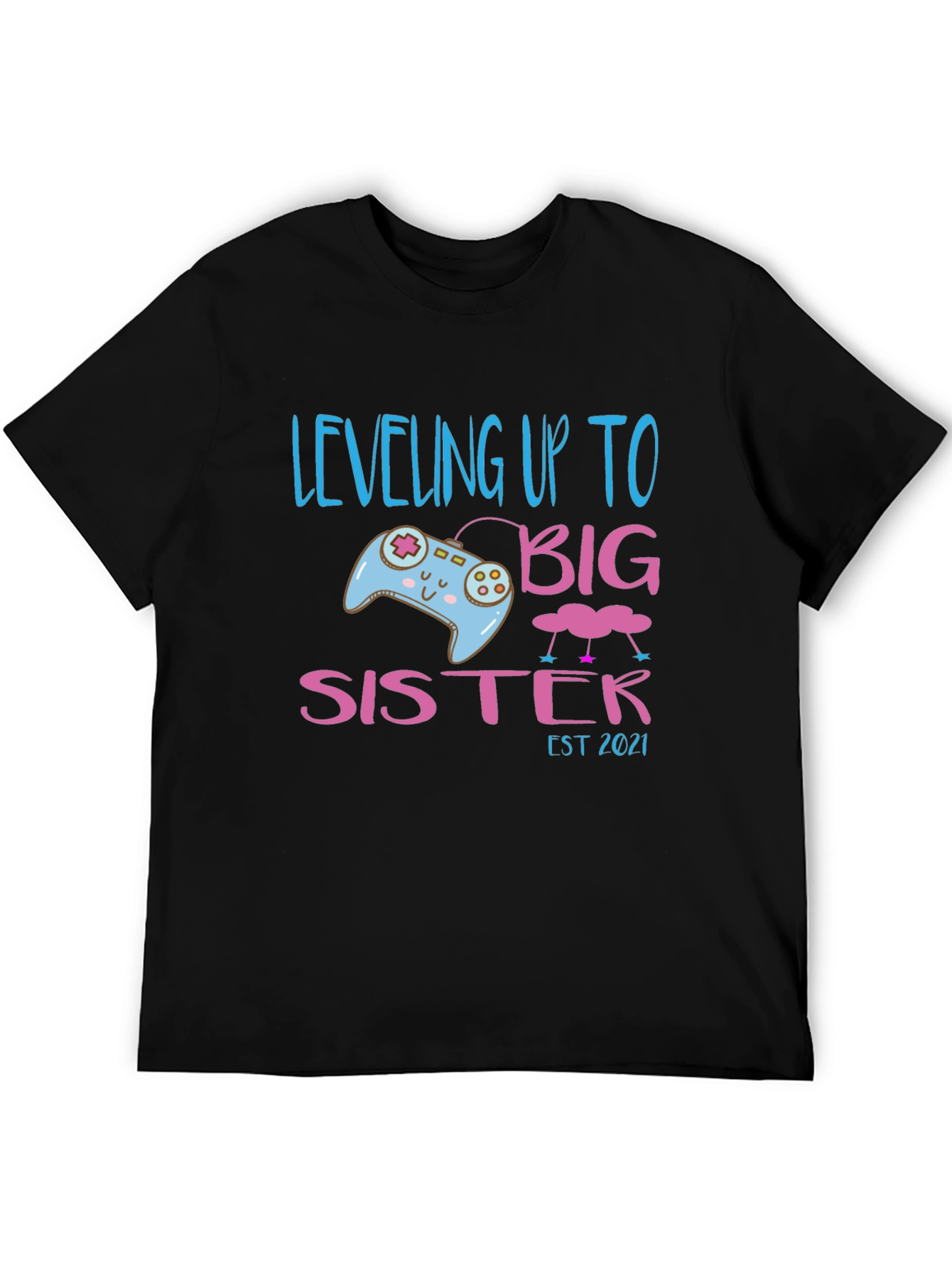 Camiseta Gamer Leveling Up to Big Sister - Regalo Anuncio