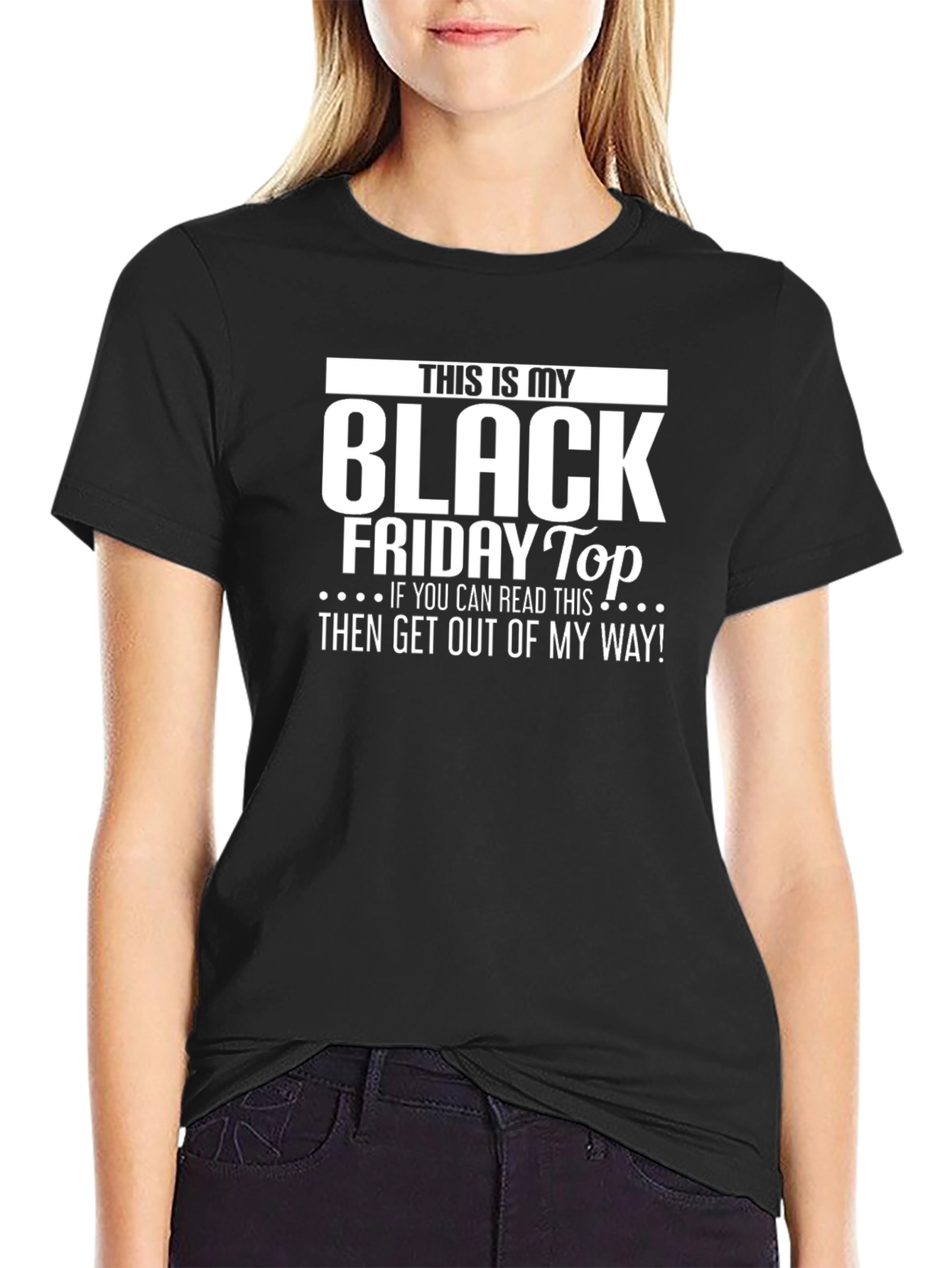 Camiseta Negra Black Friday - ¡Líbrame el Paso!