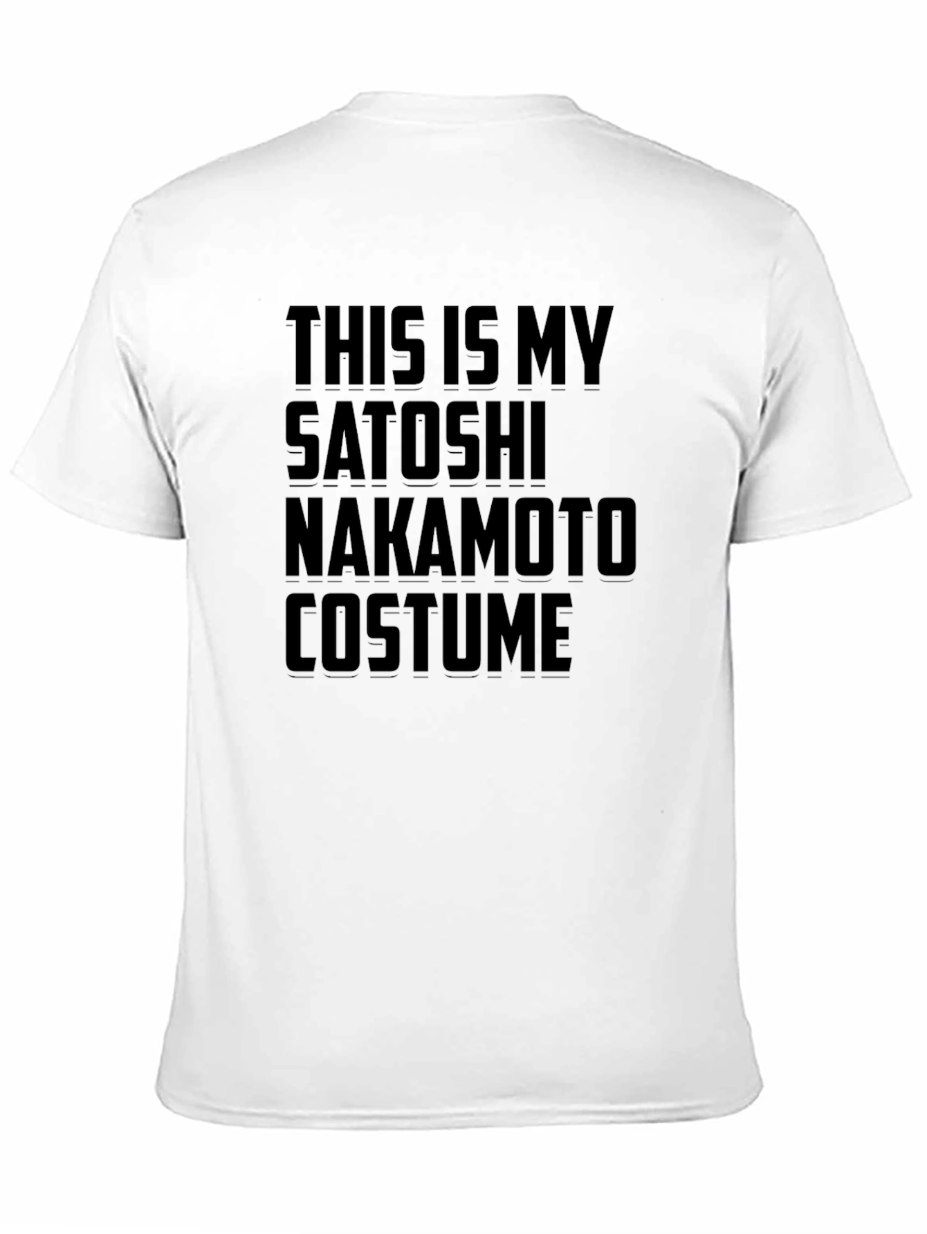 Camiseta Disfraz Satoshi Nakamoto - Algodón Cómoda