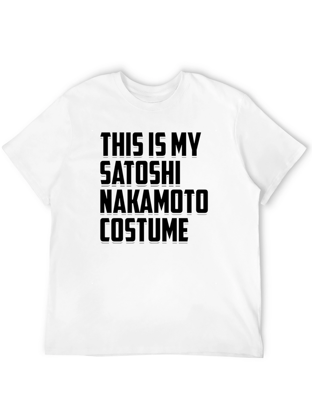 Camiseta Disfraz Satoshi Nakamoto - Algodón Cómoda