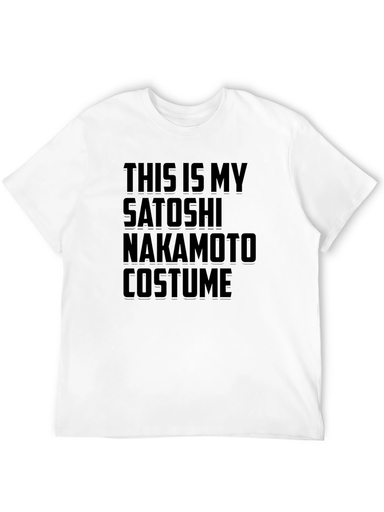 Camiseta Disfraz Satoshi Nakamoto - Algodón Cómoda