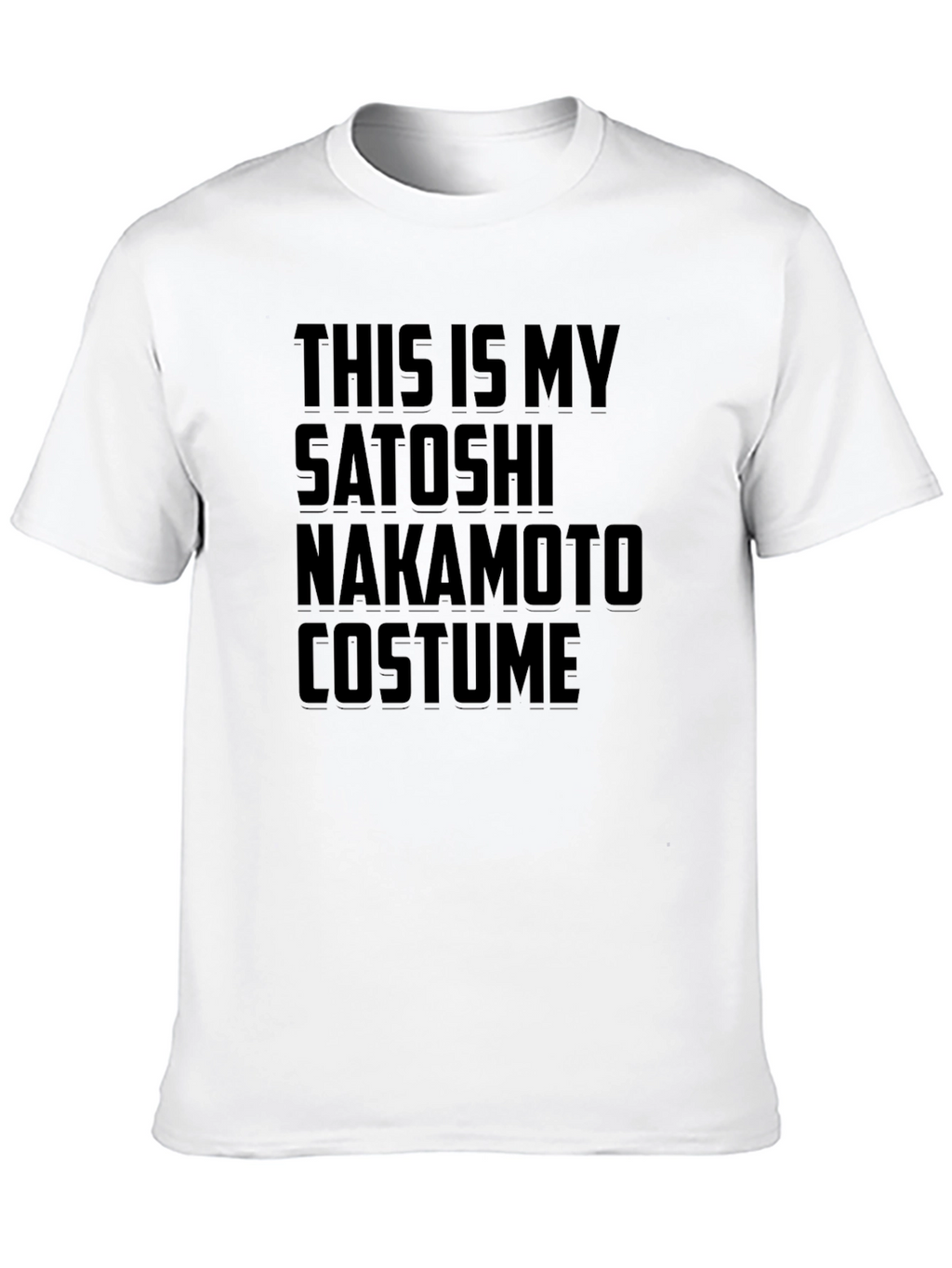Camiseta Disfraz Satoshi Nakamoto - Algodón Cómoda