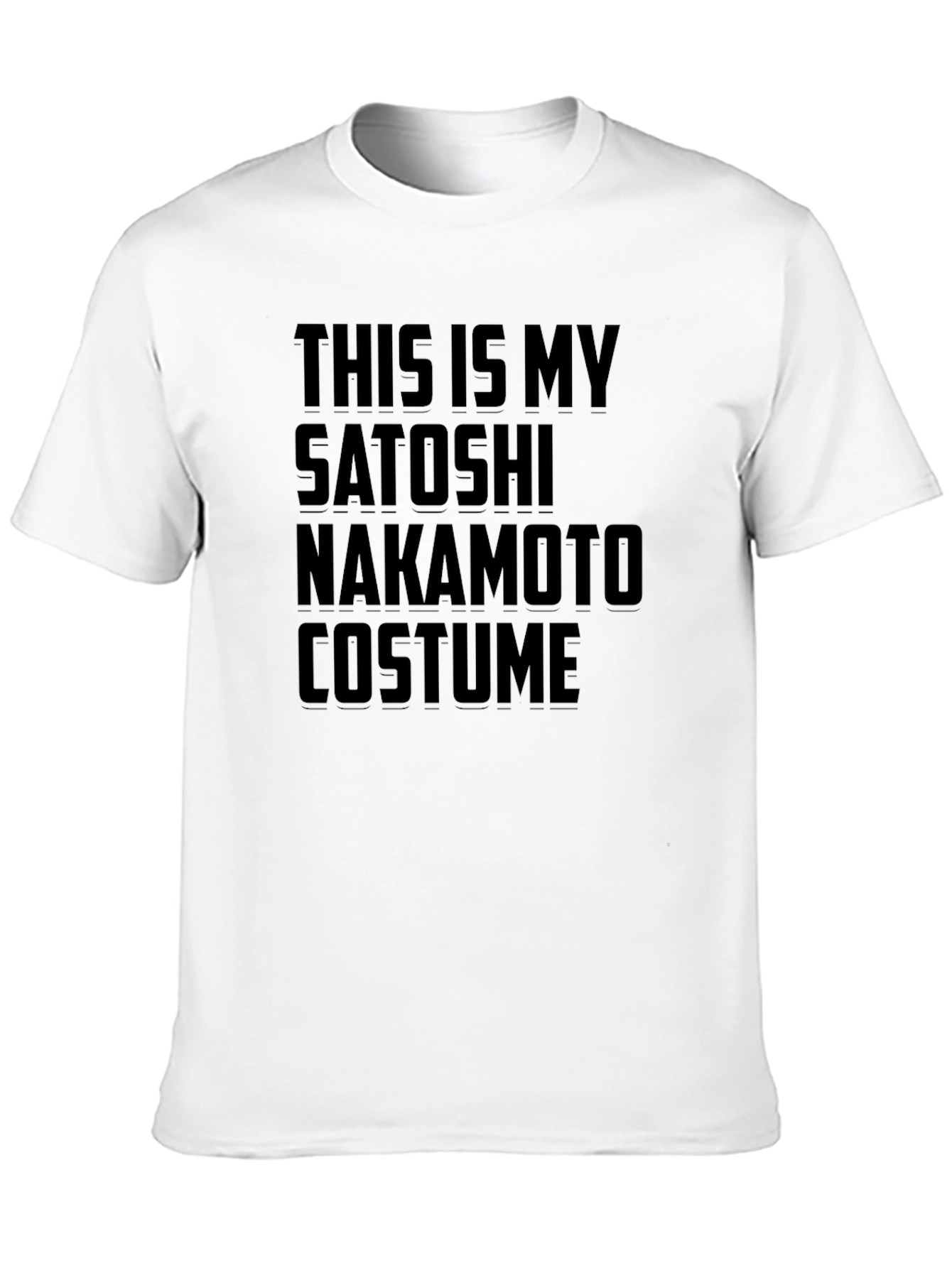 Camiseta Disfraz Satoshi Nakamoto - Algodón Cómoda
