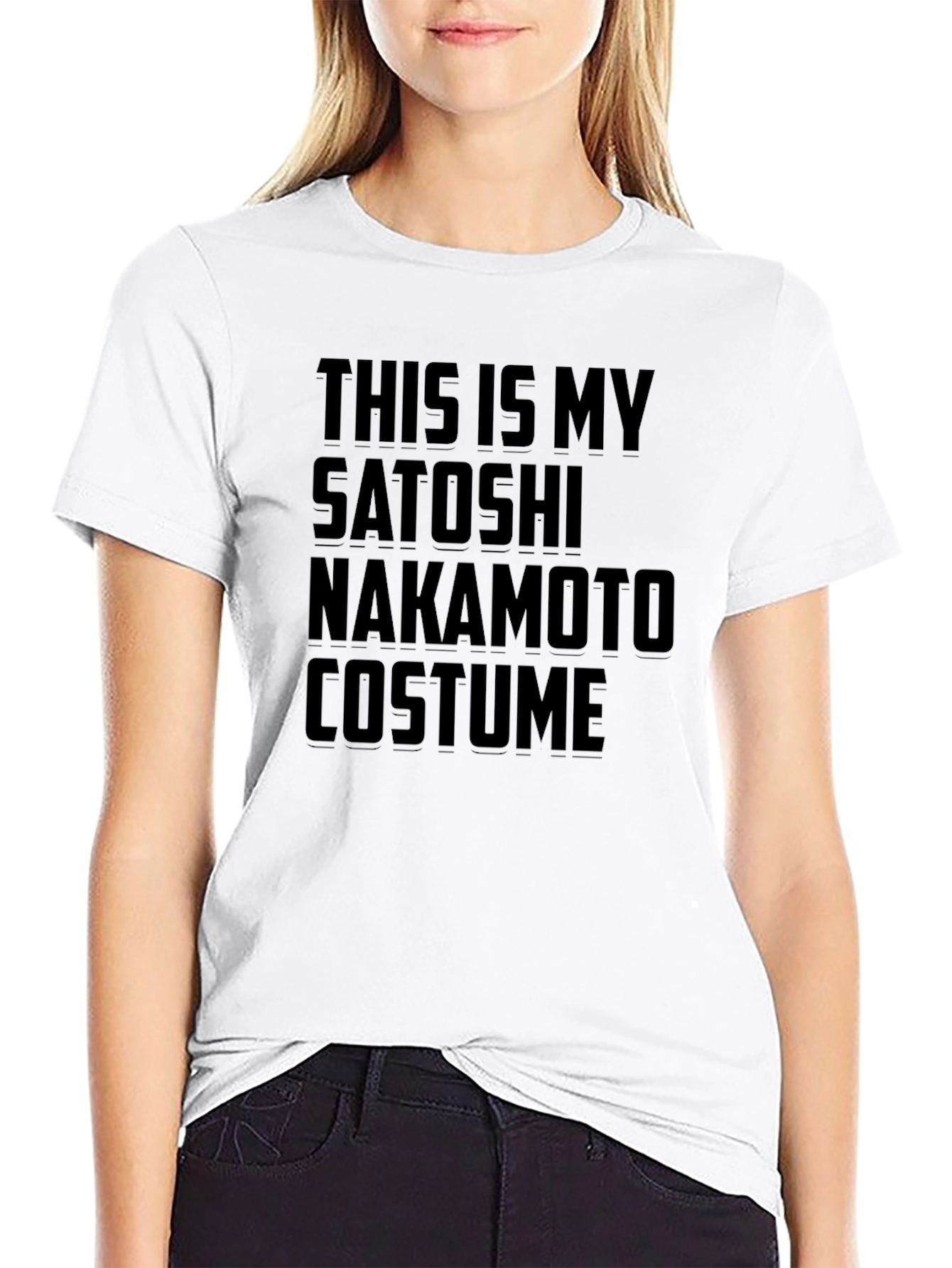 Camiseta Disfraz Satoshi Nakamoto - Algodón Cómoda