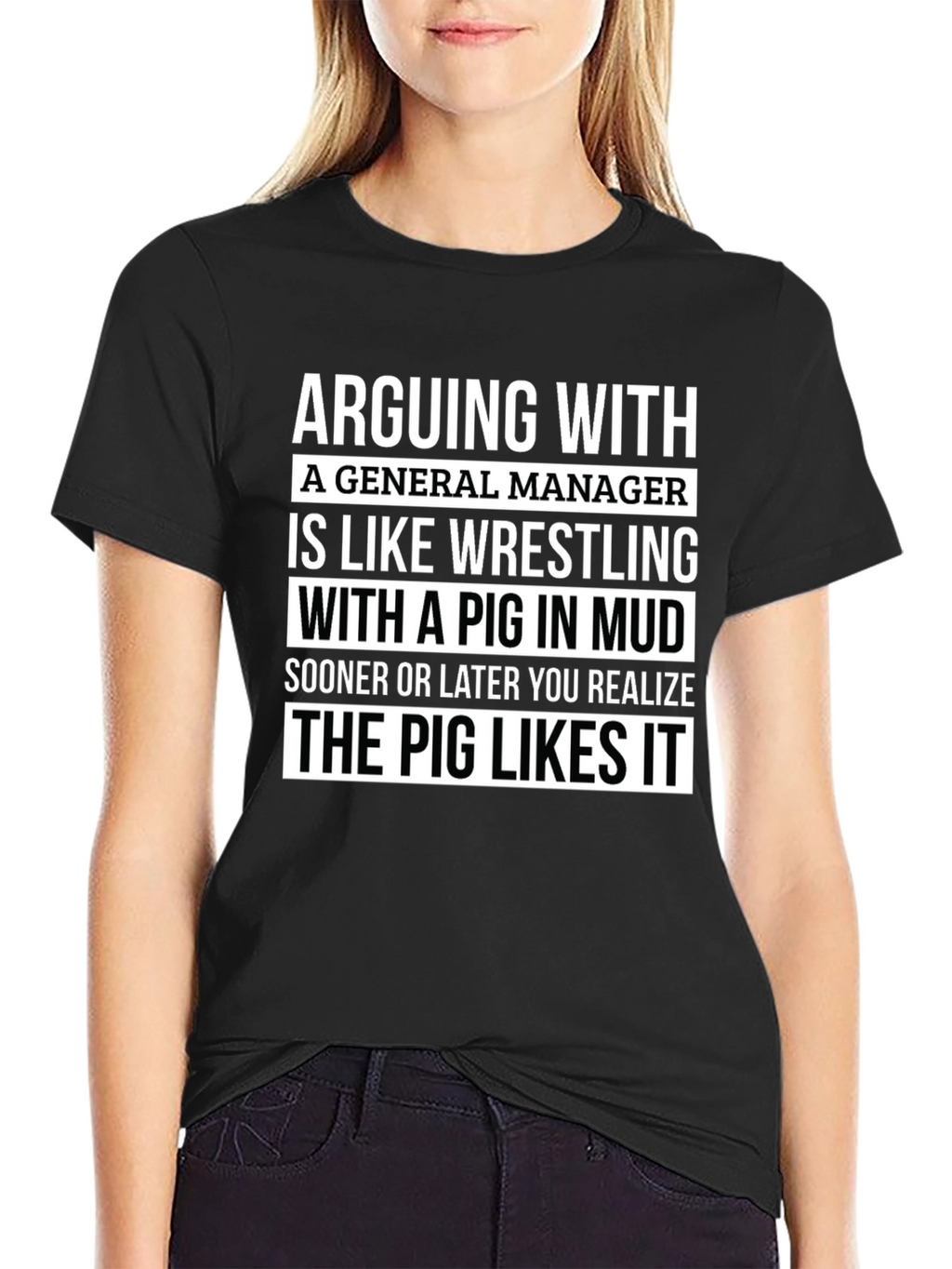 Camiseta Hombre: Arguing With a General Manager