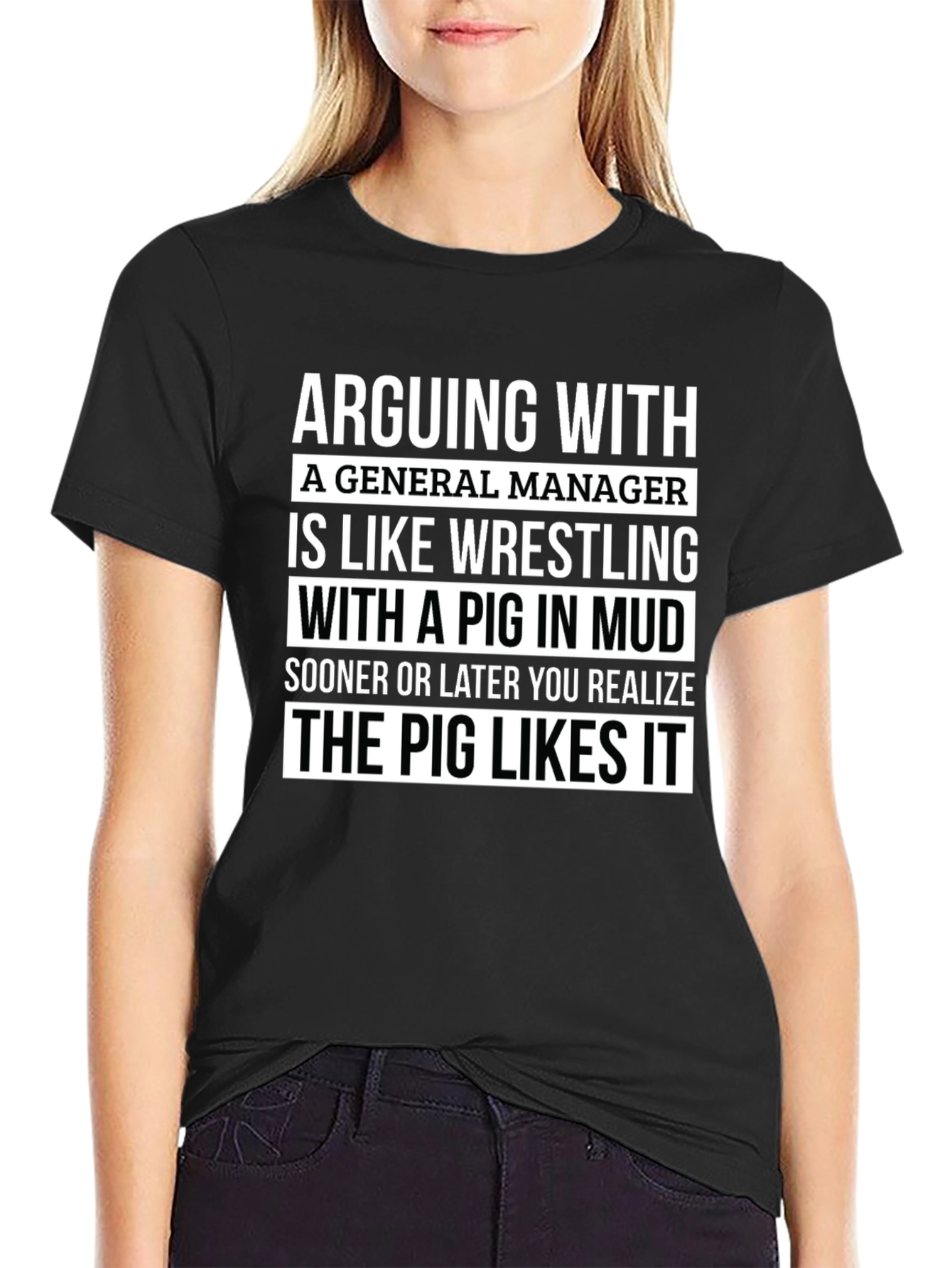 Camiseta Hombre: Arguing With a General Manager