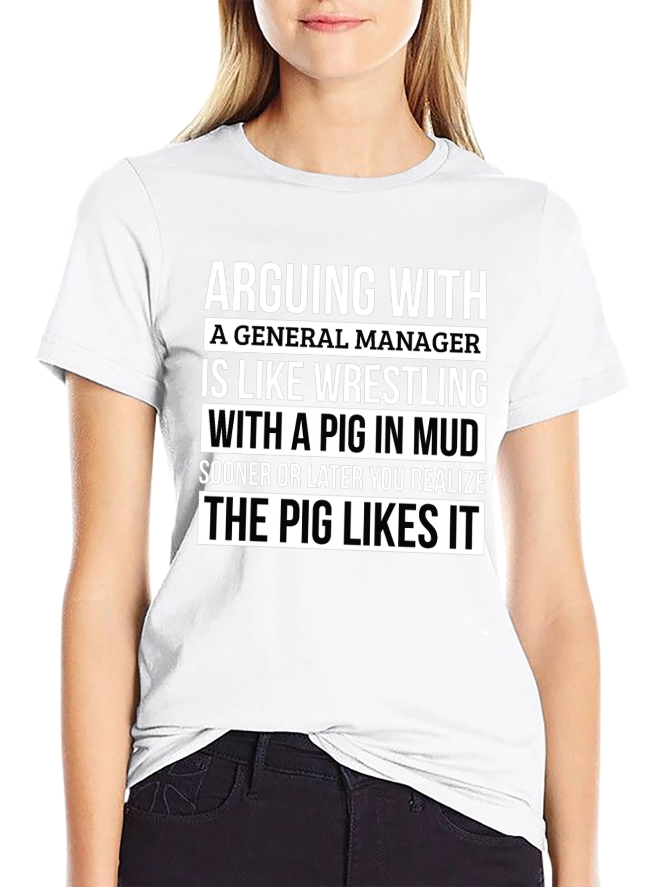 Camiseta Hombre: Arguing With a General Manager
