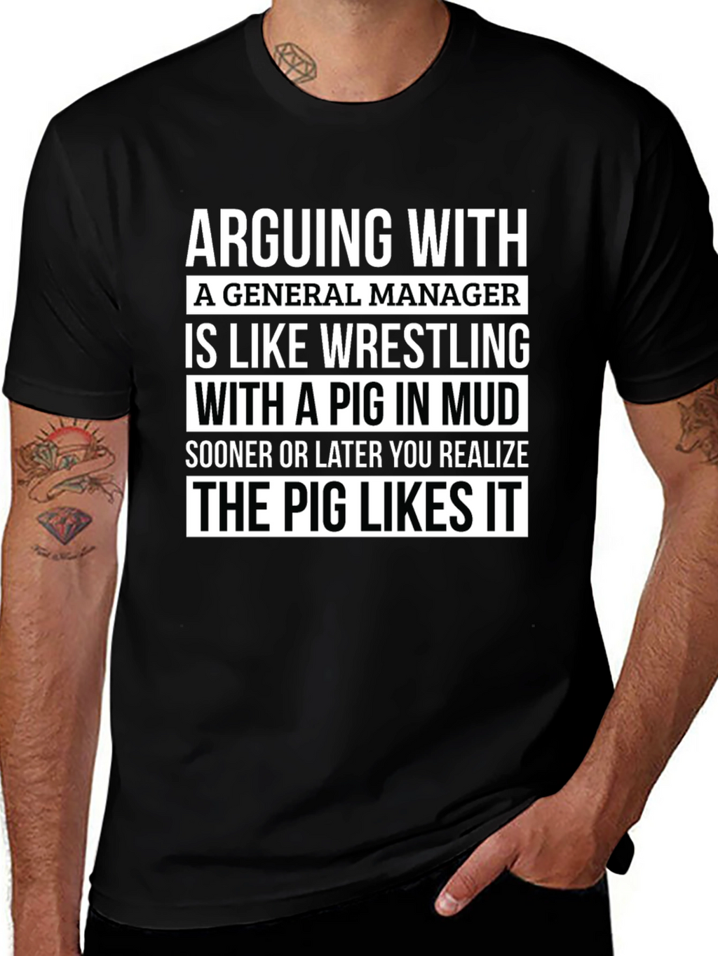 Camiseta Hombre: Arguing With a General Manager