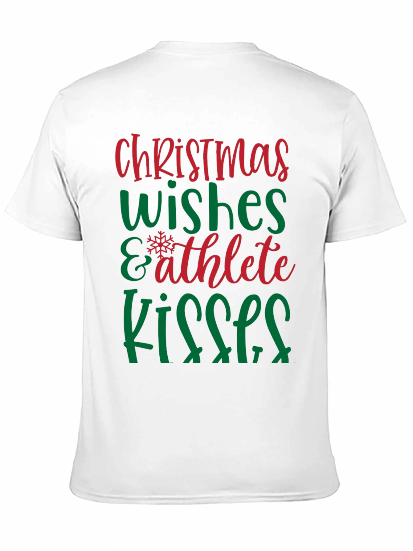 Camiseta Navideña Wishes & Athlete Kisses