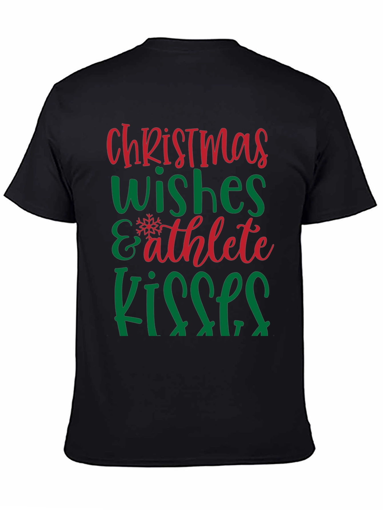 Camiseta Navideña Wishes & Athlete Kisses