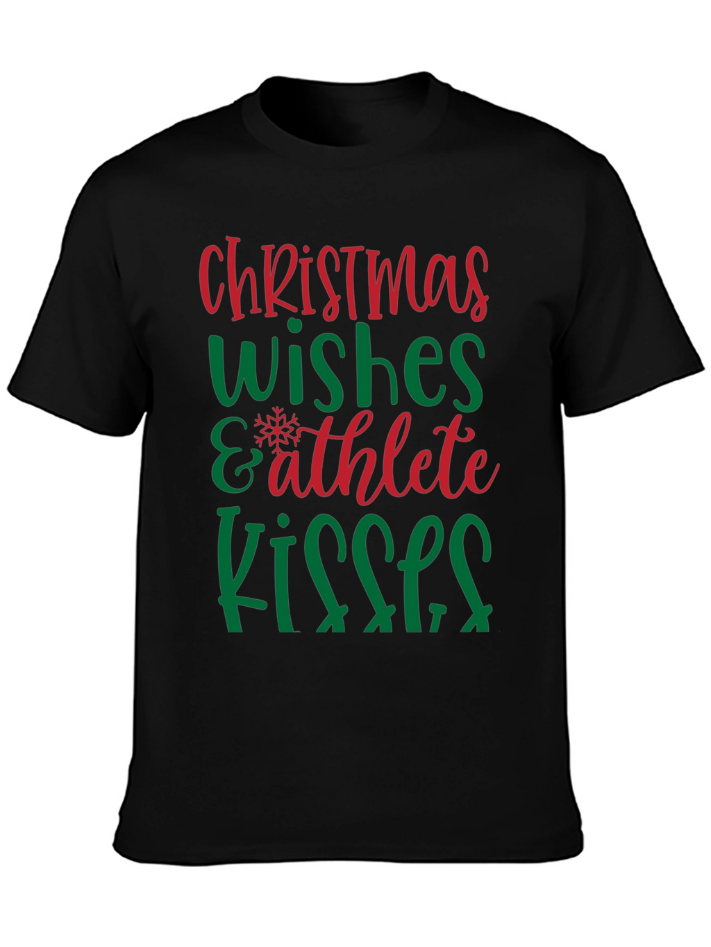 Camiseta Navideña Wishes & Athlete Kisses