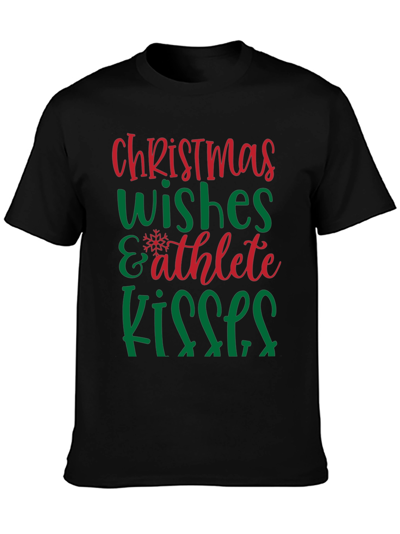 Camiseta Navideña Wishes & Athlete Kisses