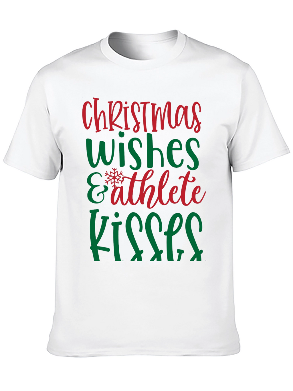 Camiseta Navideña Wishes & Athlete Kisses
