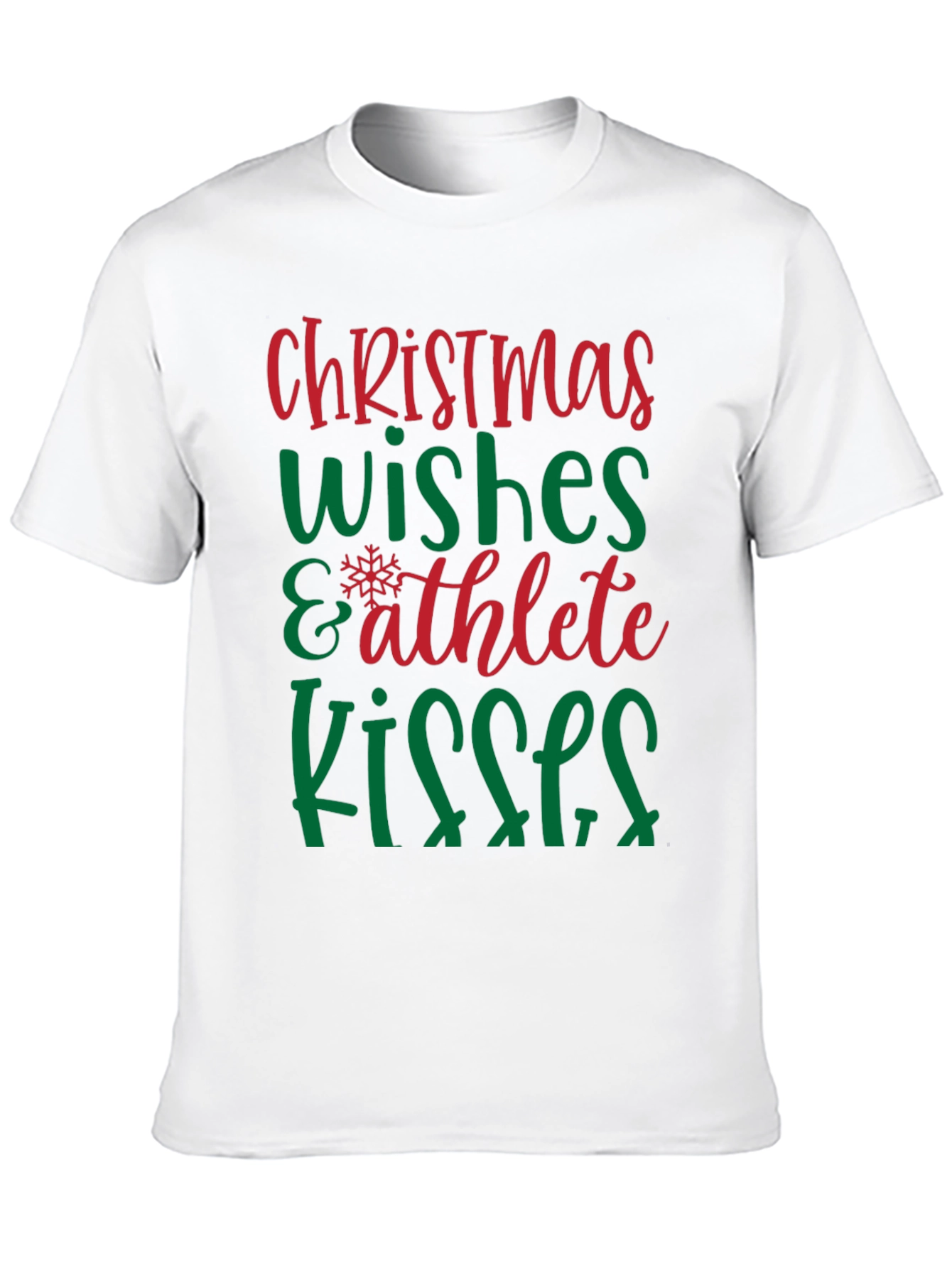 Camiseta Navideña Wishes & Athlete Kisses