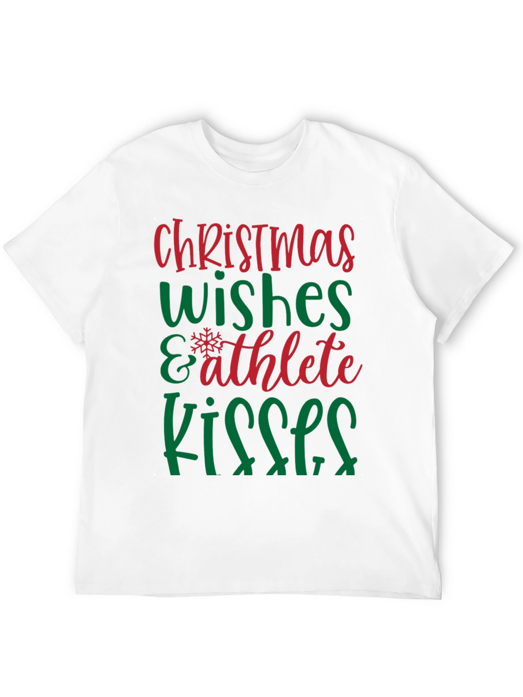 Camiseta Navideña Wishes & Athlete Kisses