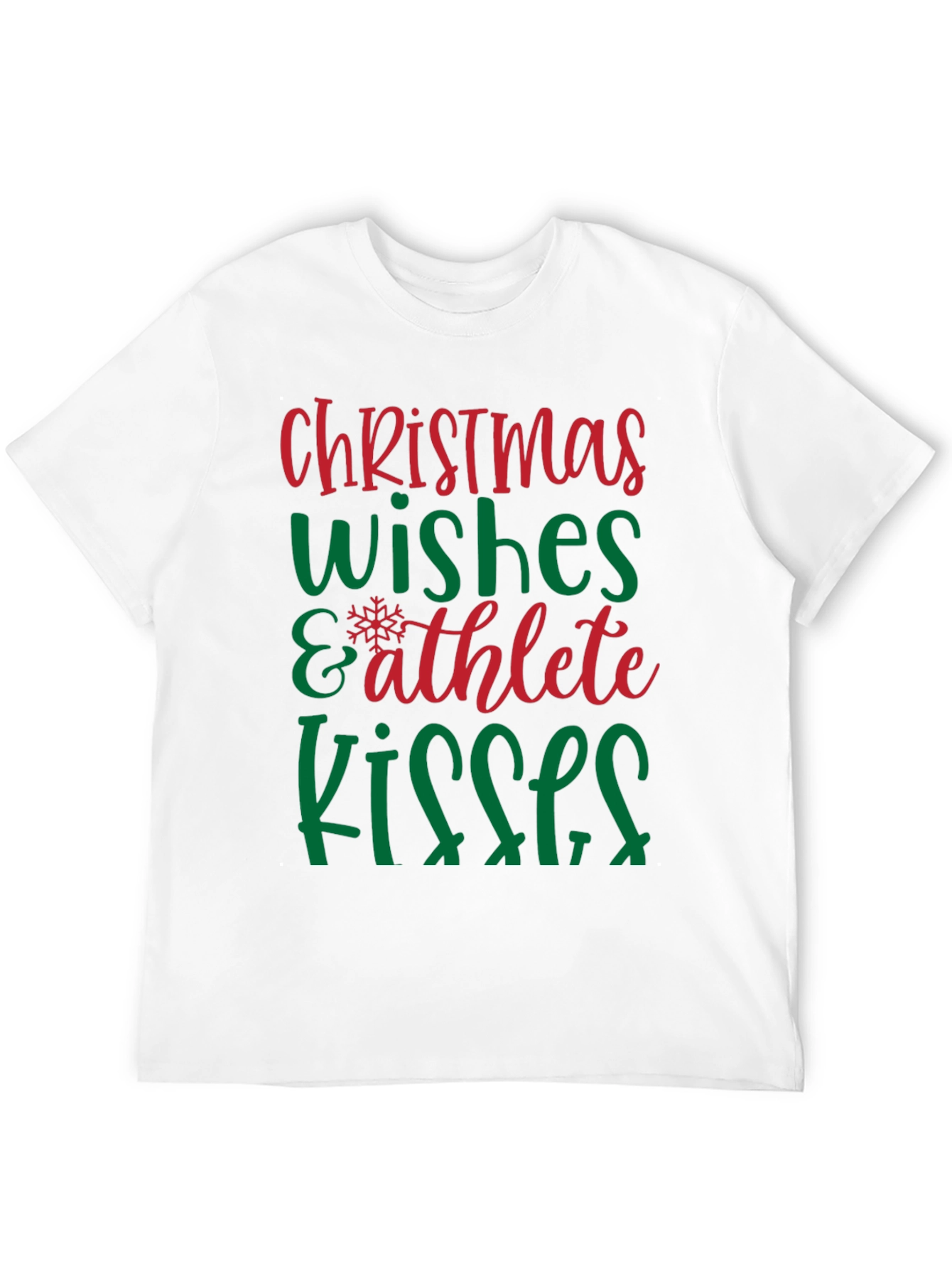 Camiseta Navideña Wishes & Athlete Kisses