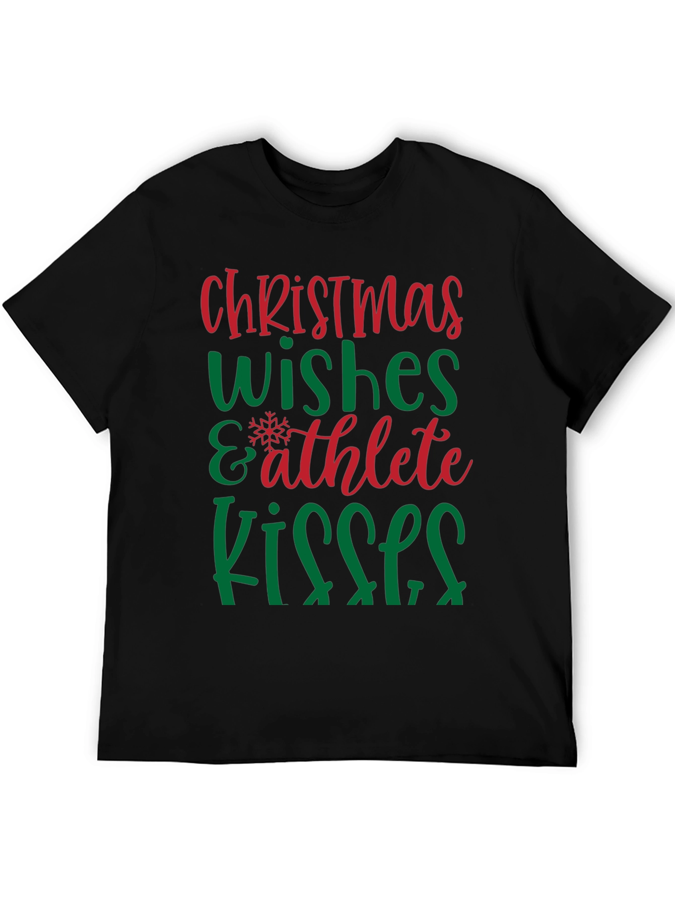 Camiseta Navideña Wishes & Athlete Kisses