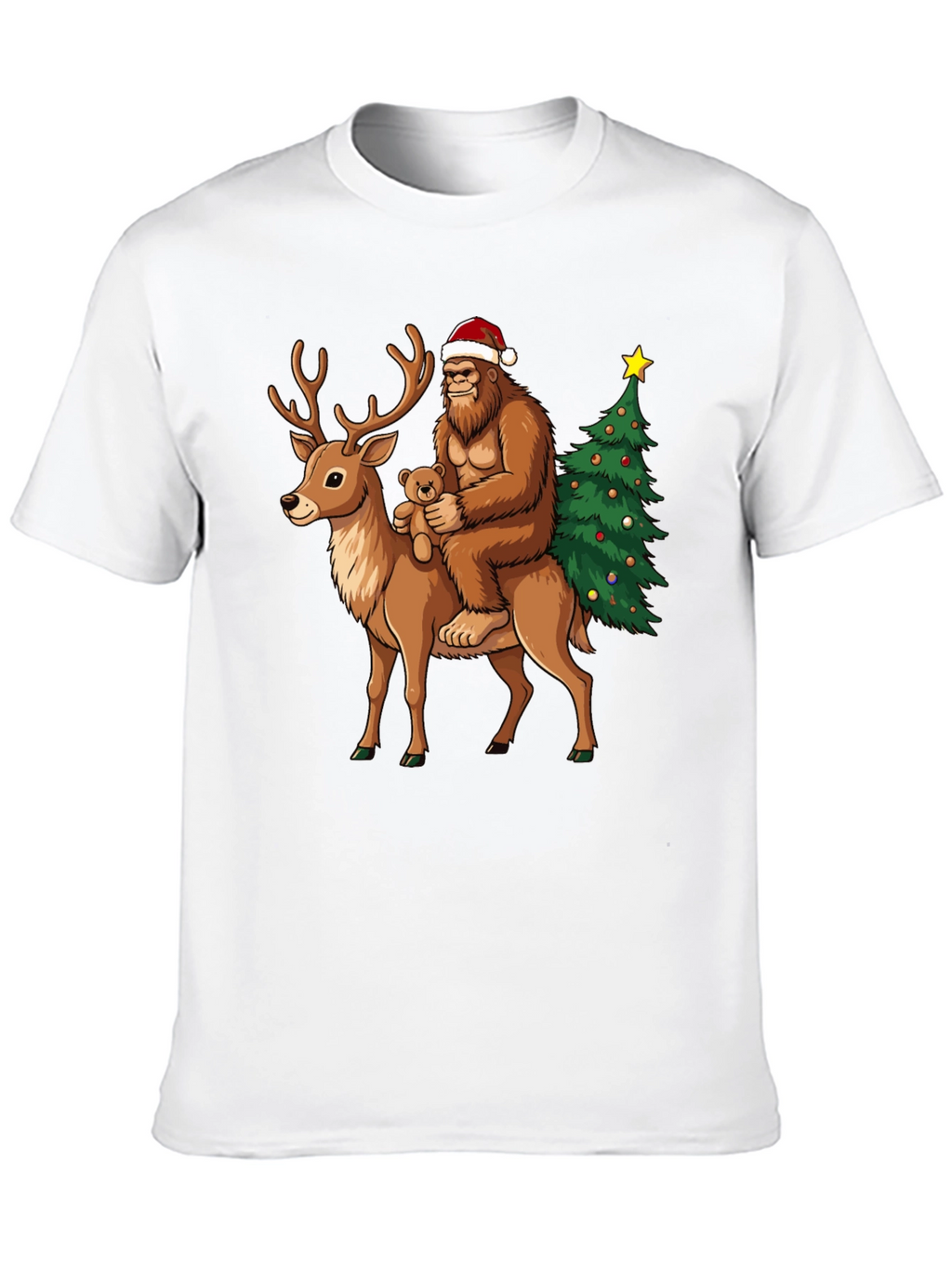 Camiseta Navideña Bigfoot Reno