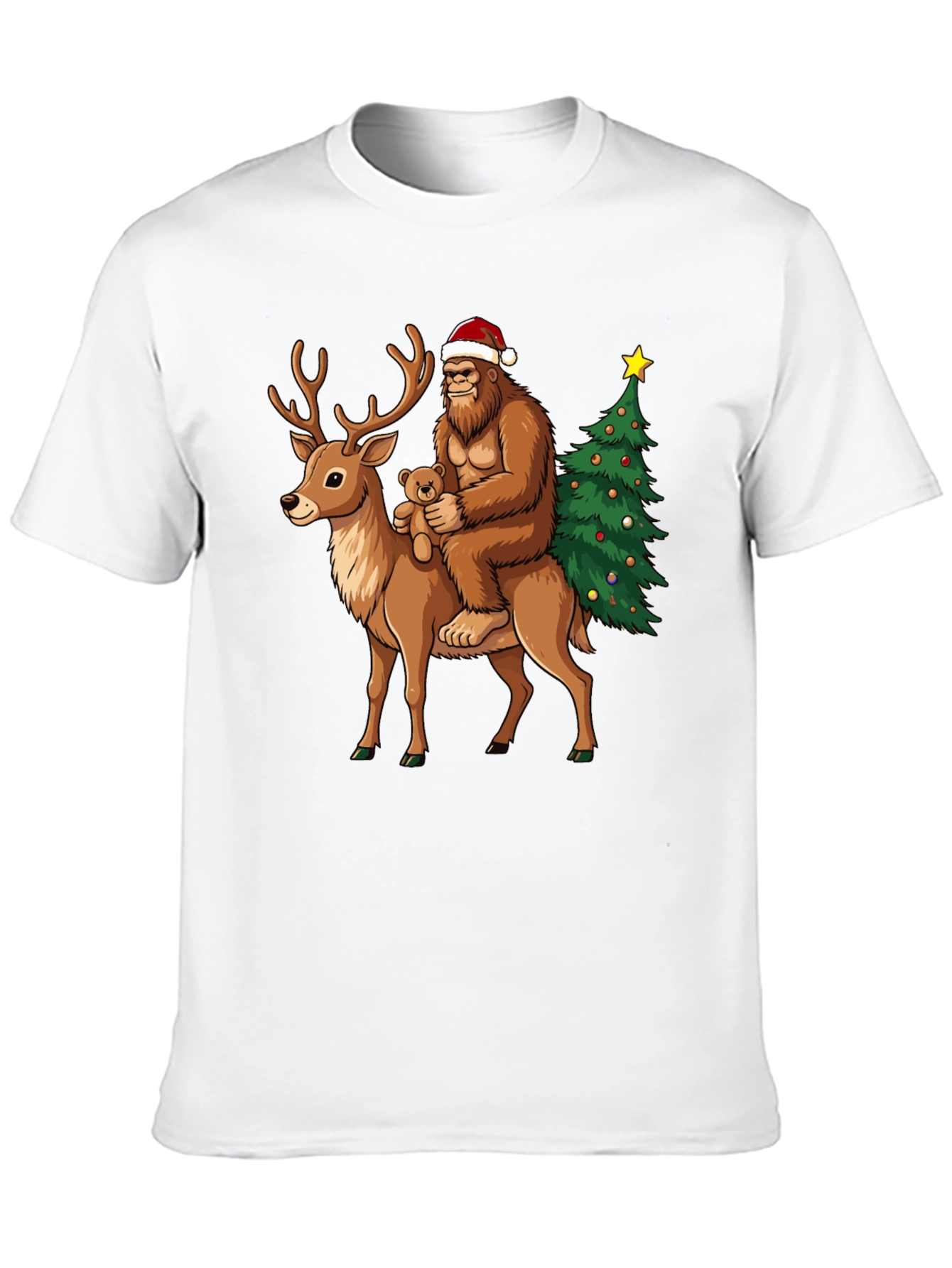 Camiseta Navideña Bigfoot Reno