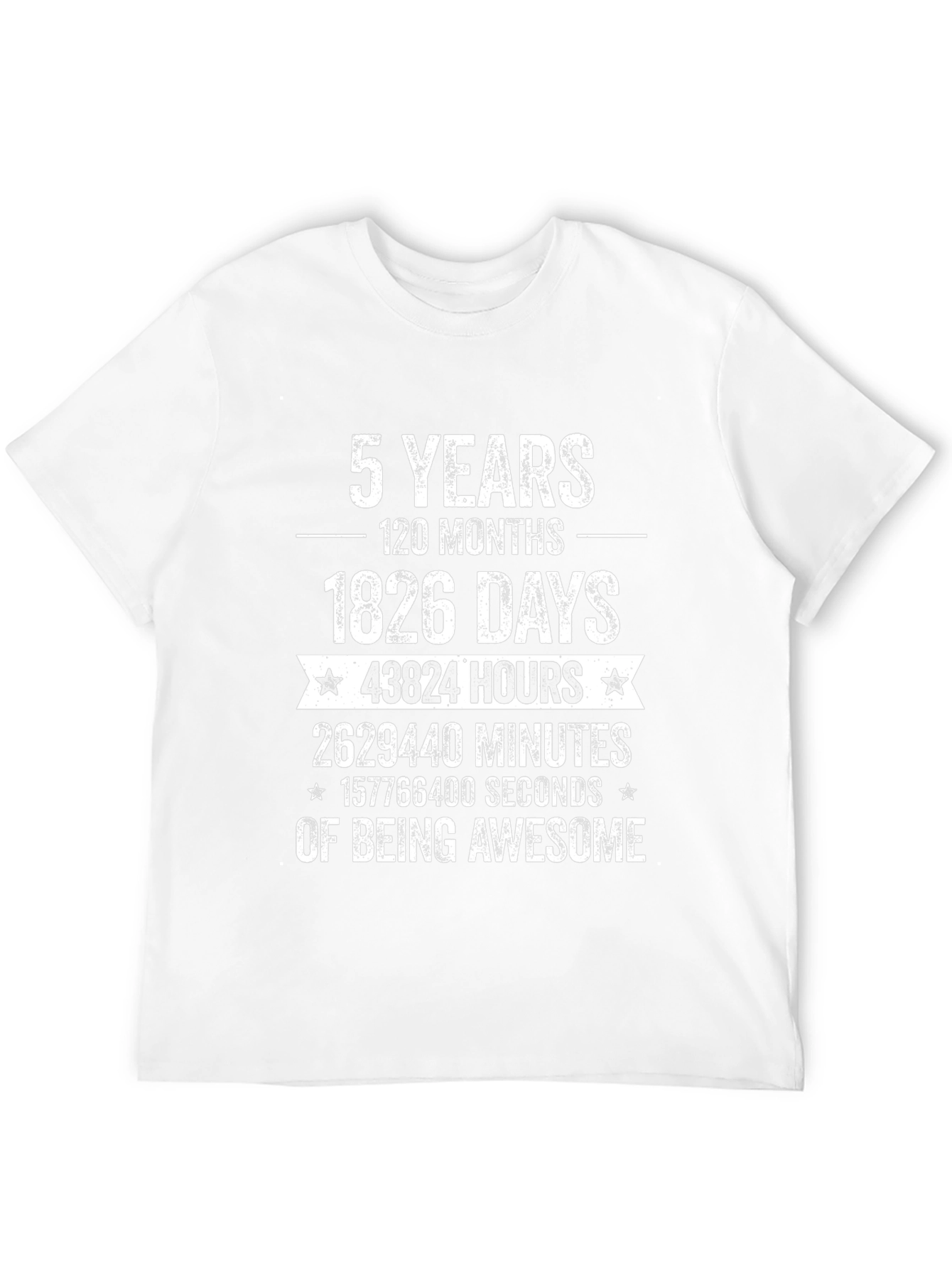 Camiseta Negra 5 Años Siendo Asombroso