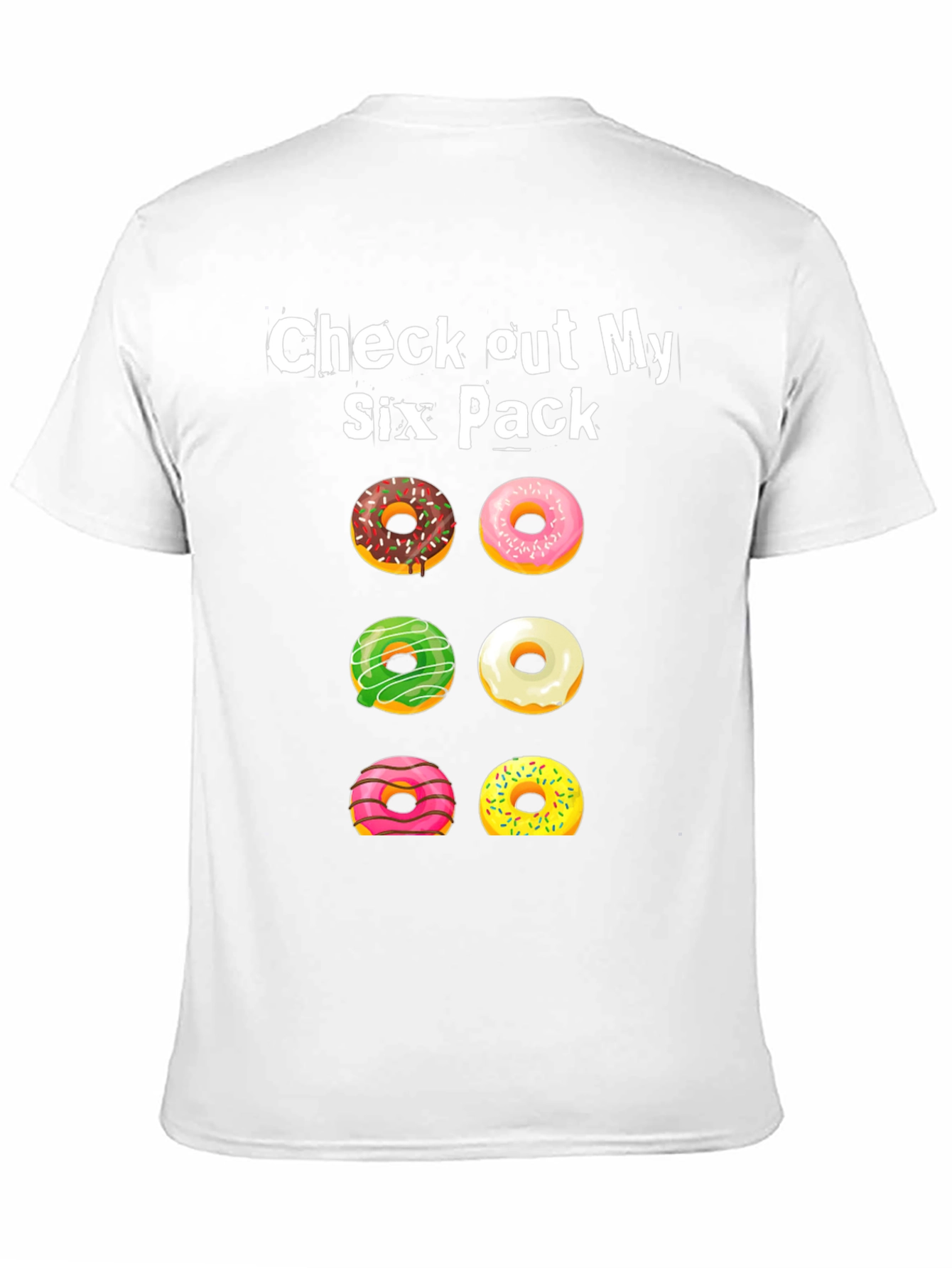 Camiseta Check out My Six Pack con Donas
