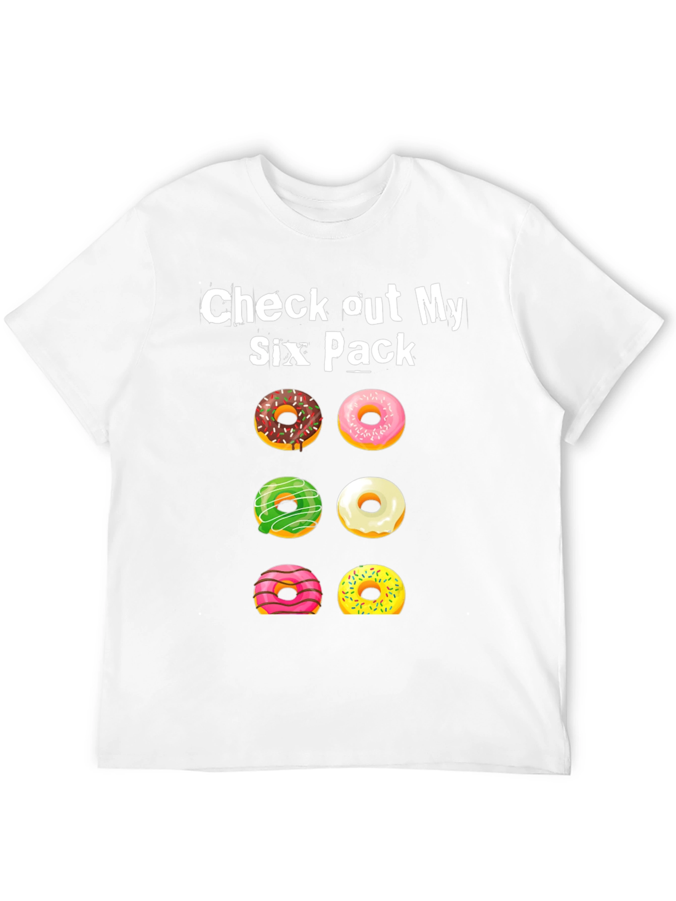 Camiseta Check out My Six Pack con Donas