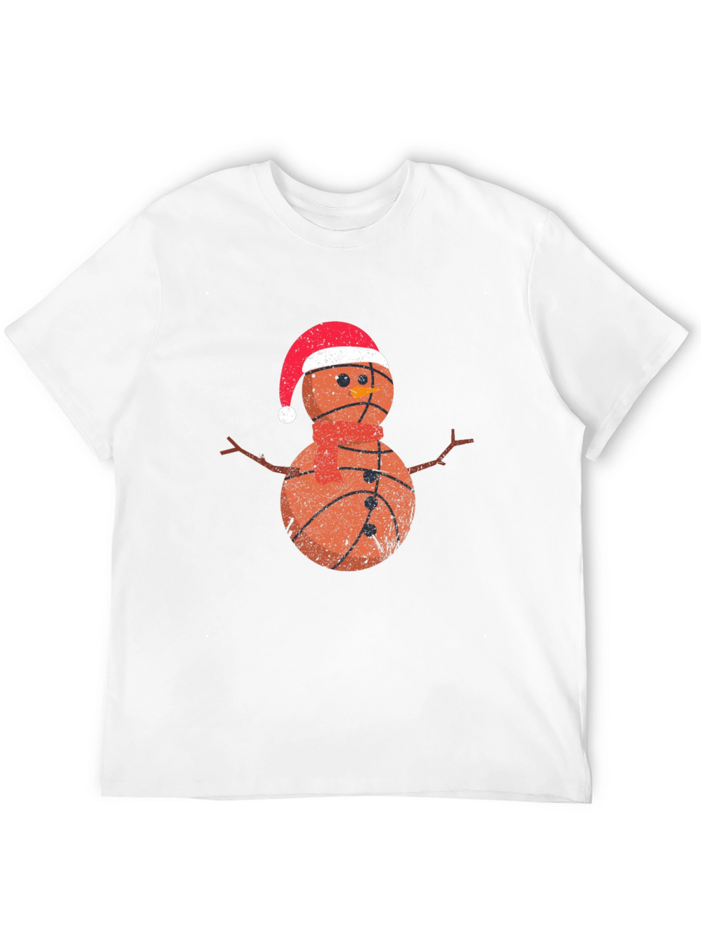 Camiseta Hombre Baloncesto Navideño Nieve