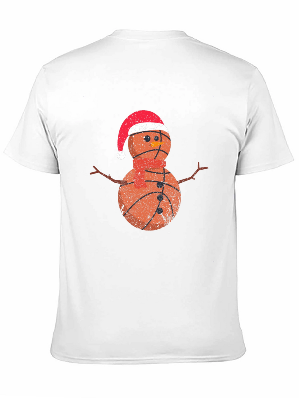 Camiseta Hombre Baloncesto Navideño Nieve