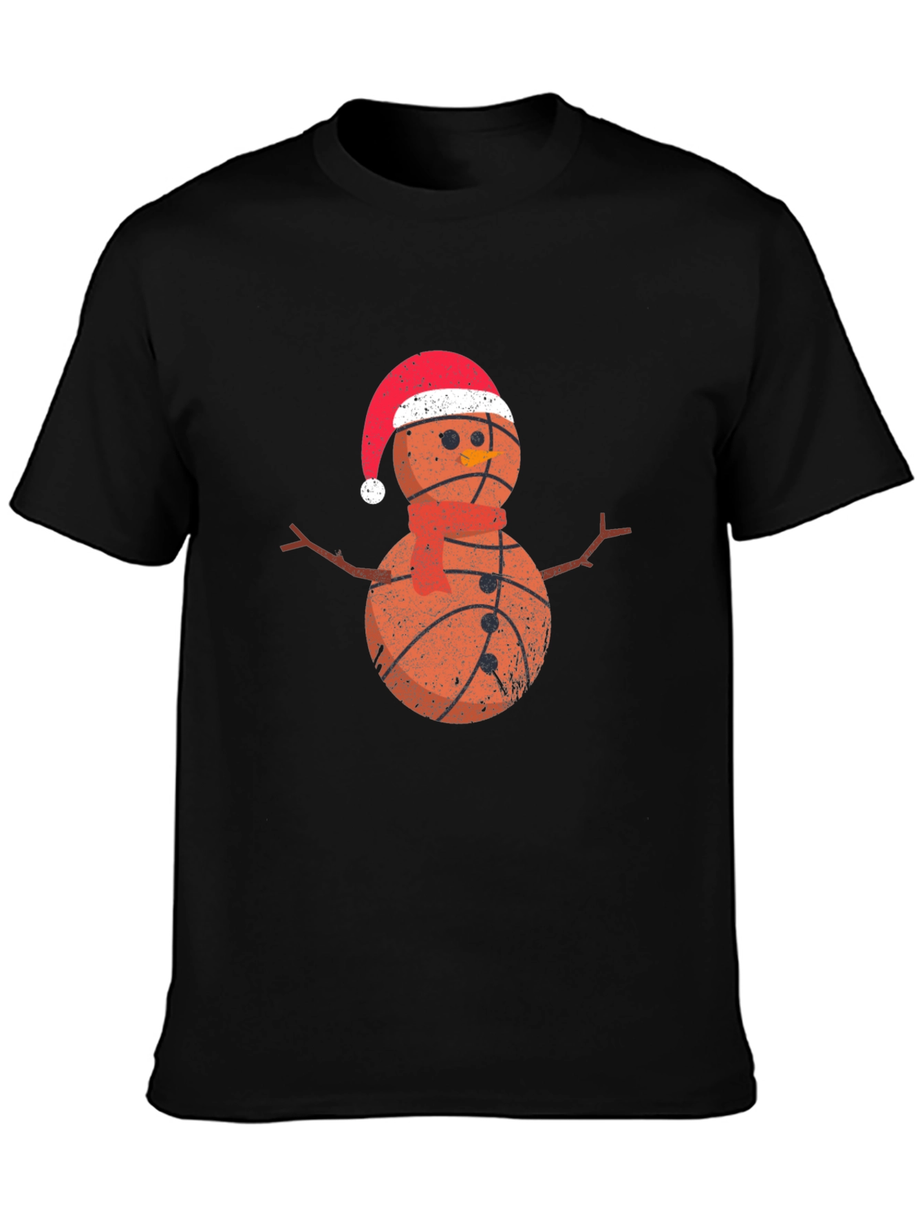 Camiseta Hombre Baloncesto Navideño Nieve