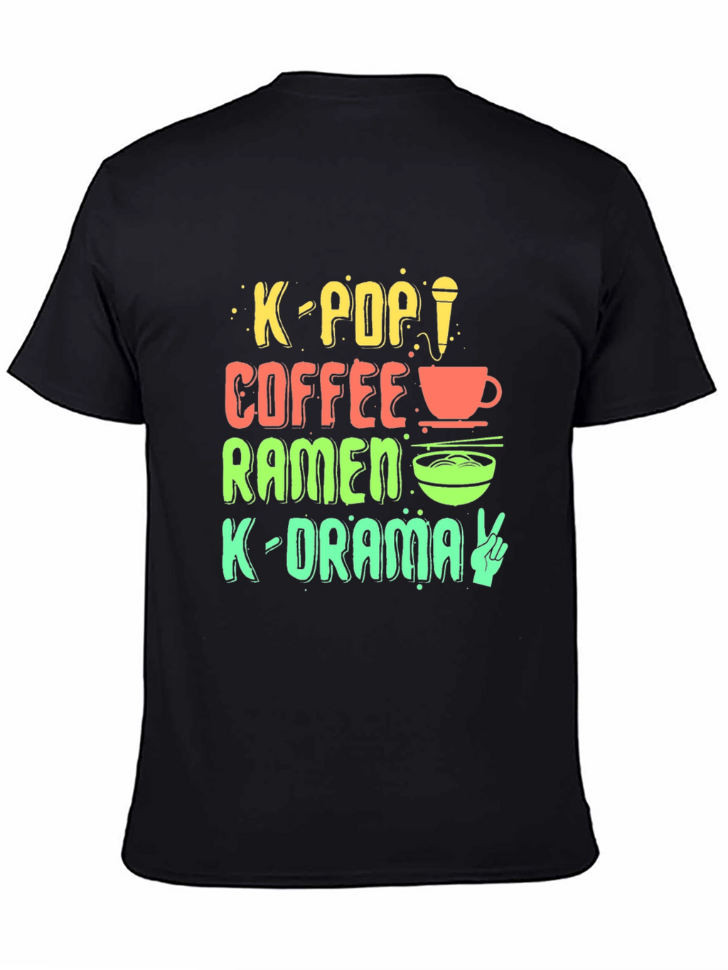 Camiseta K-Pop Café Ramen K-Drama Unisex