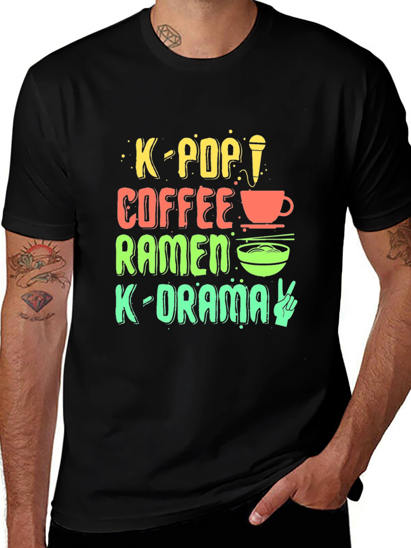 Camiseta K-Pop Café Ramen K-Drama Unisex